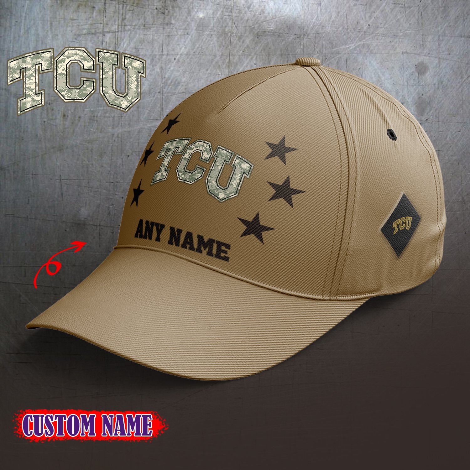 TCU Horned Frogs 2024 Armed Forces Day  Cap custom custom 58304