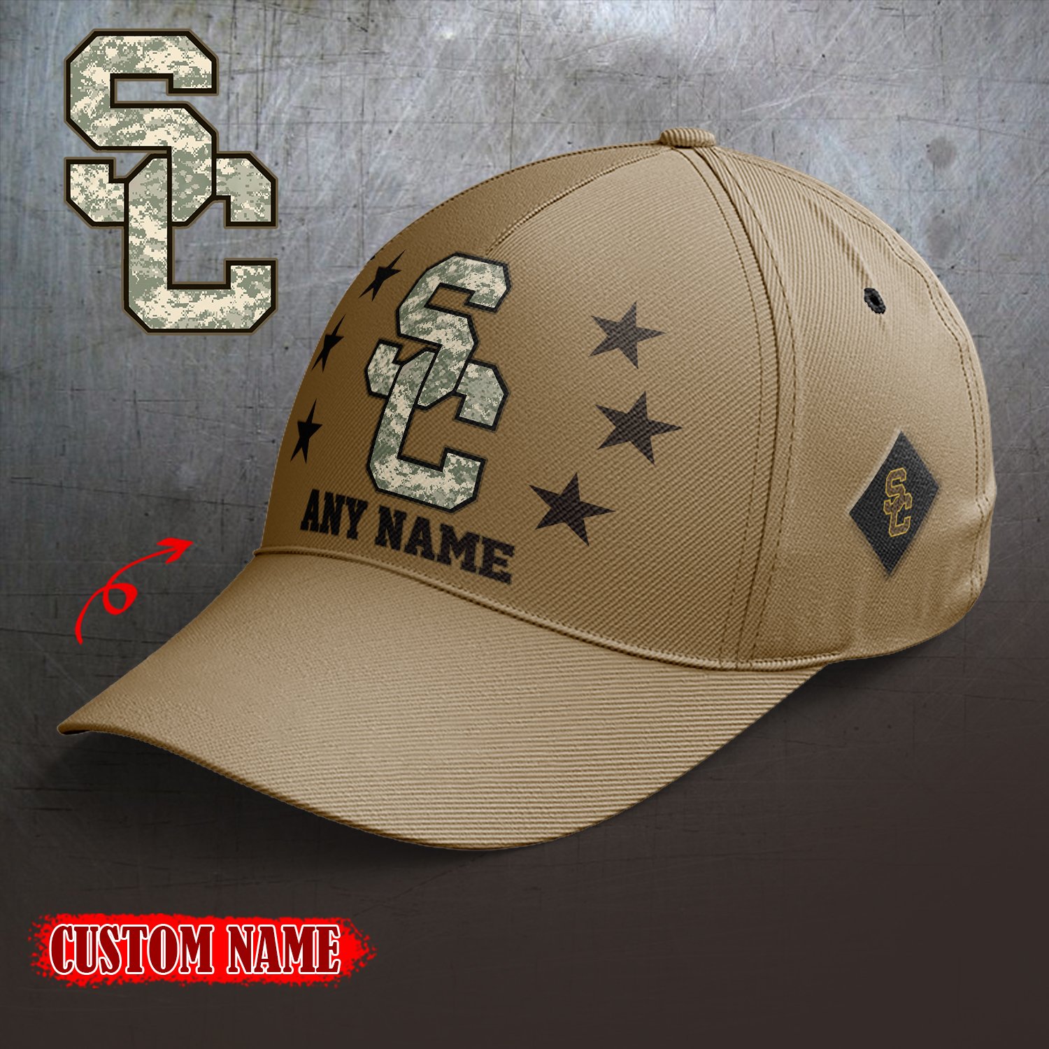 USC Trojans 2024 Armed Forces Day  Cap custom custom 58304