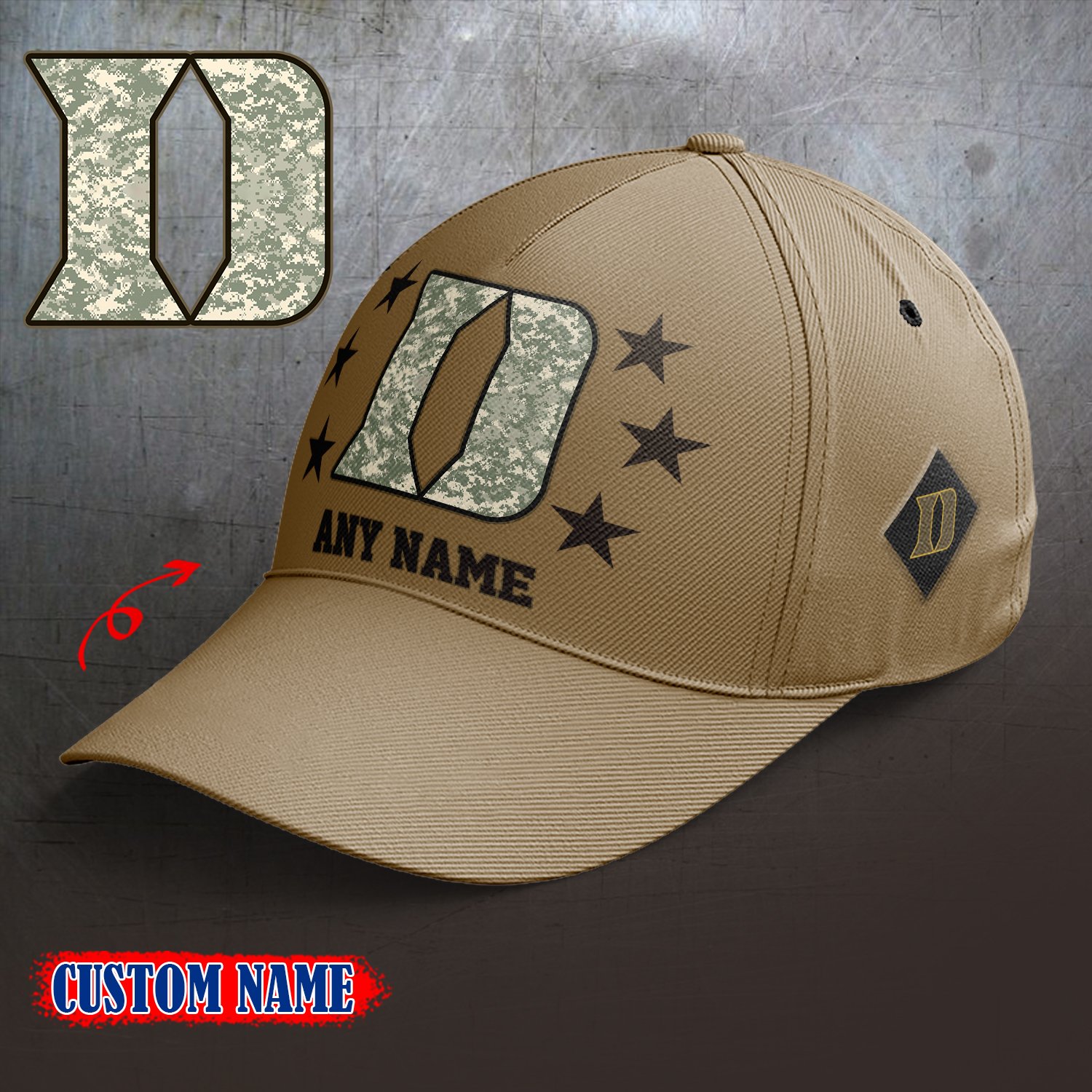 Duke Blue Devils 2024 Armed Forces Day  Cap custom custom 58304