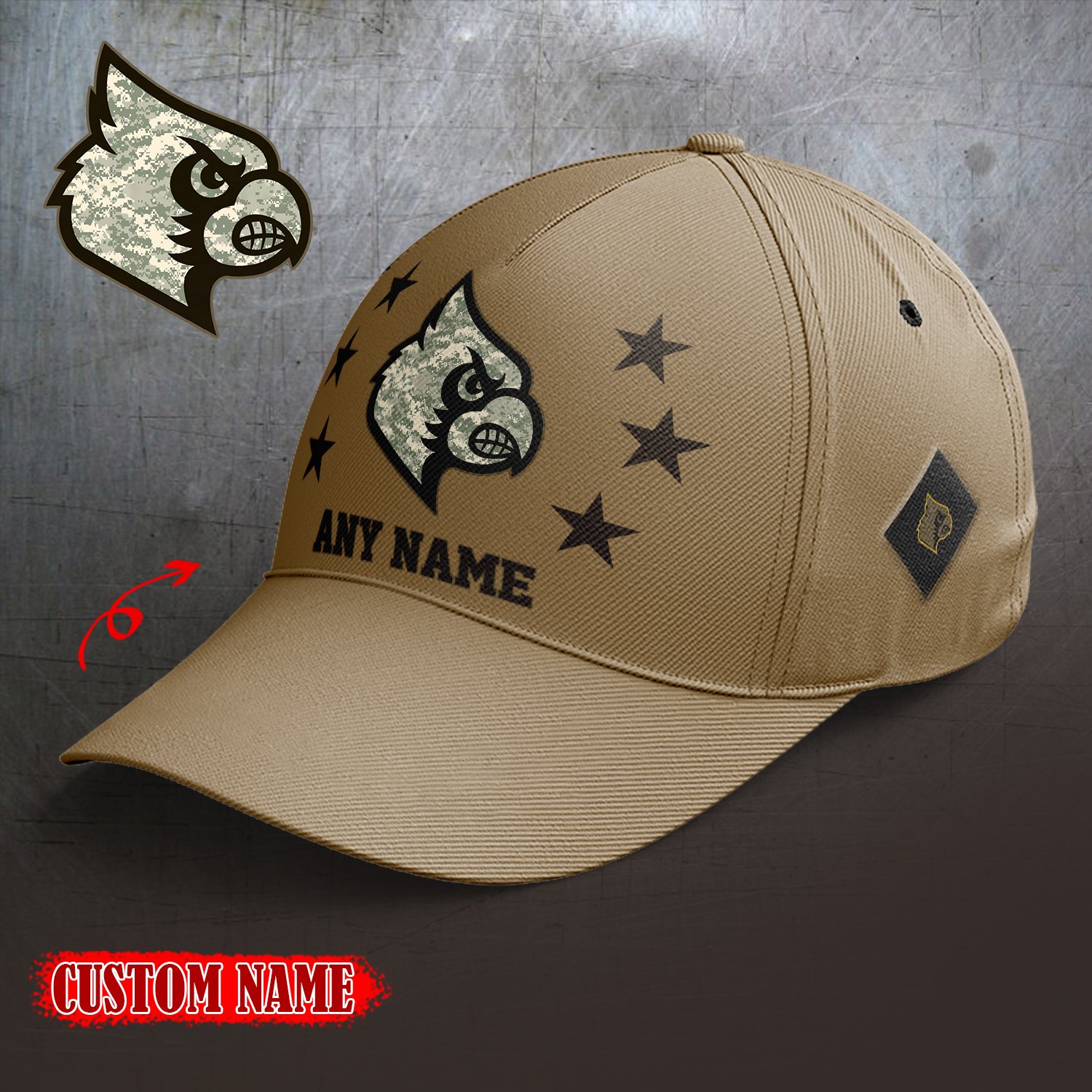 Louisville Cardinals 2024 Armed Forces Day  Cap custom custom 58304