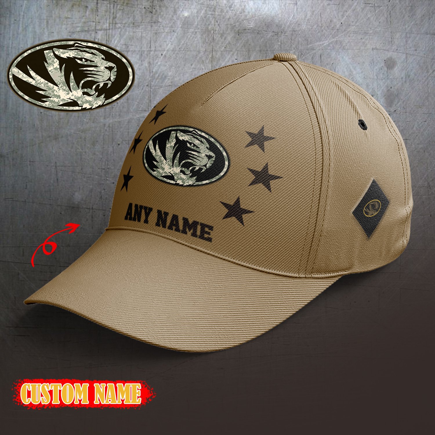 Missouri Tigers 2024 Armed Forces Day  Cap custom custom 58304