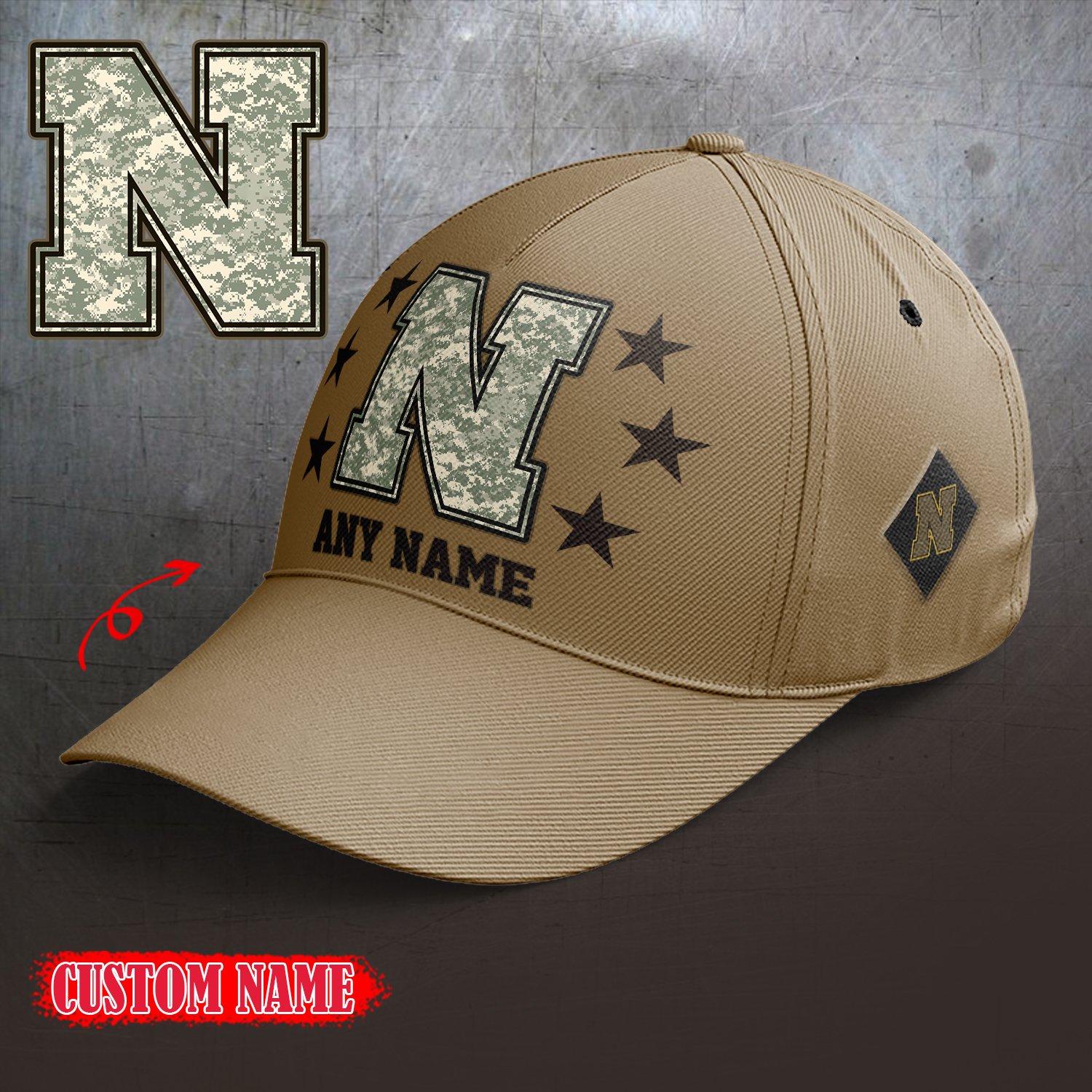 Nebraska Cornhuskers 2024 Armed Forces Day  Cap custom custom 58304