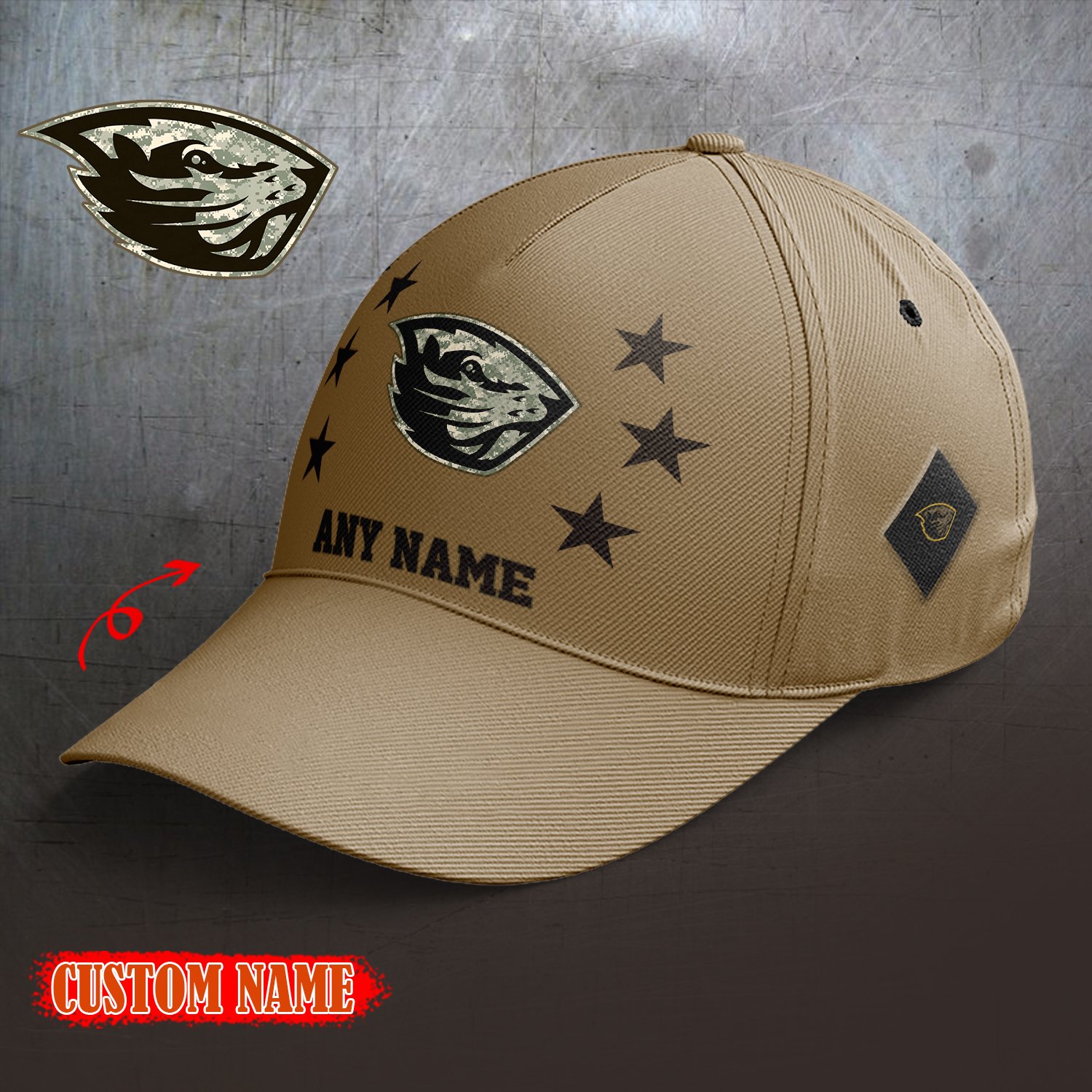 Oregon State Beavers 2024 Armed Forces Day  Cap custom custom 58304