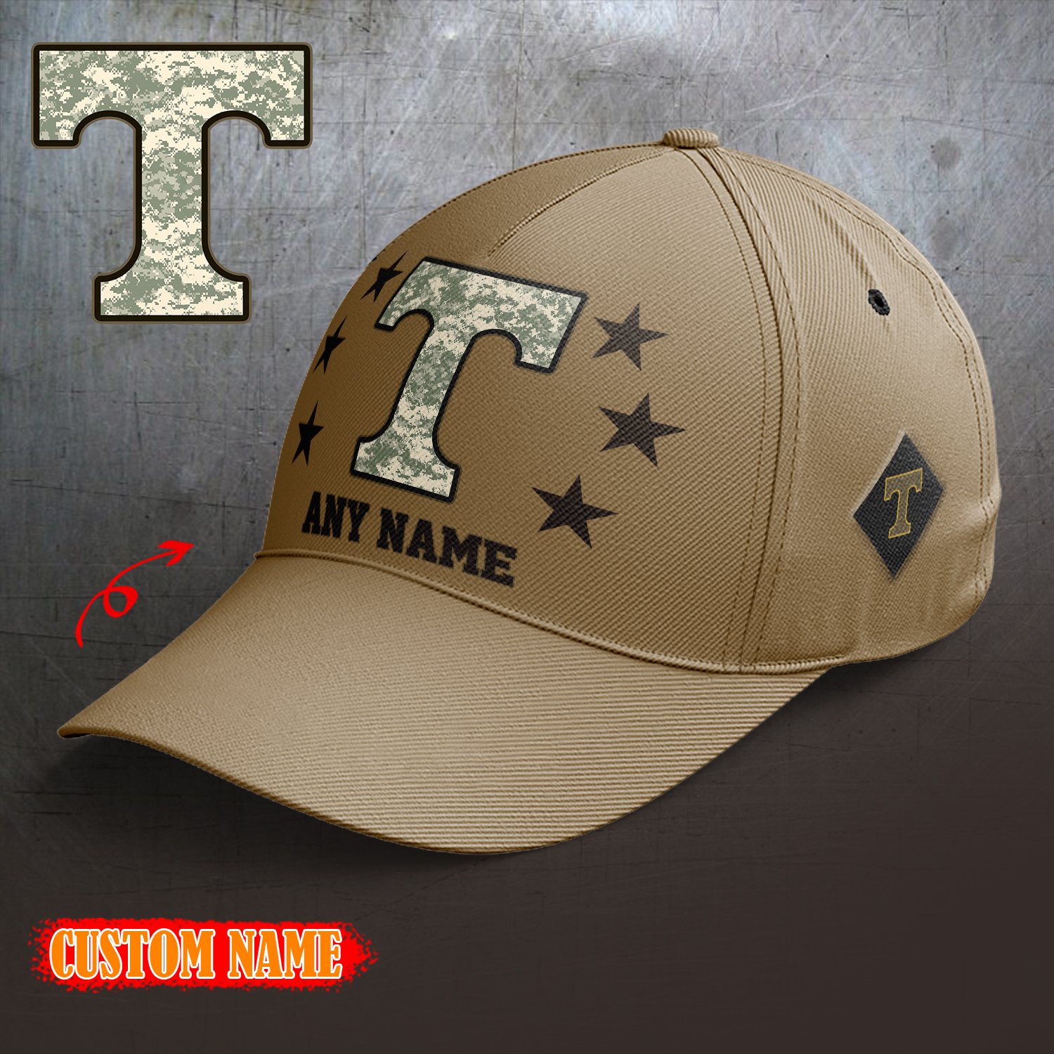 Tennessee Volunteers 2024 Armed Forces Day  Cap custom custom 58304