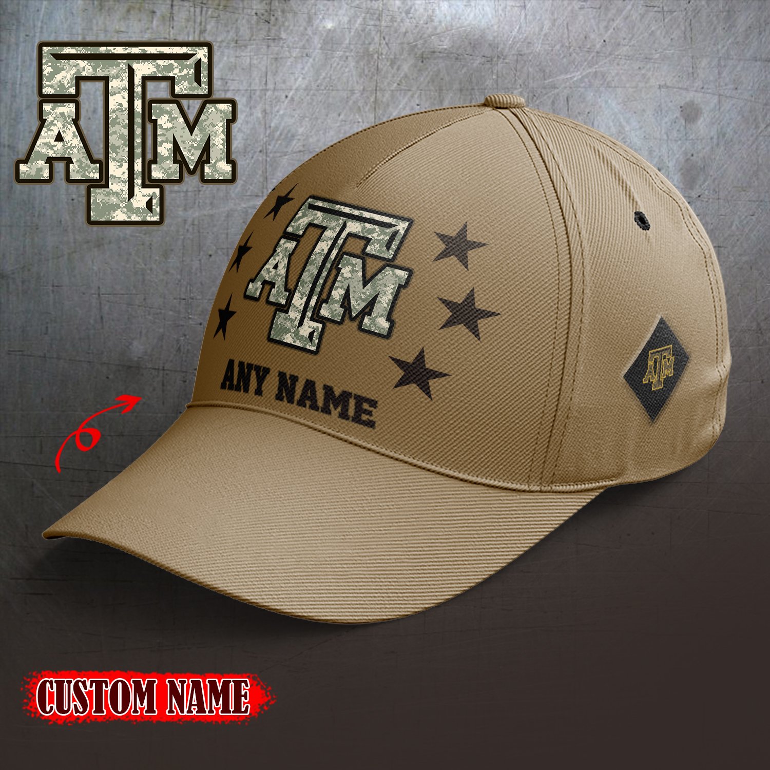 Texas A&M Aggies 2024 Armed Forces Day  Cap custom custom 58304