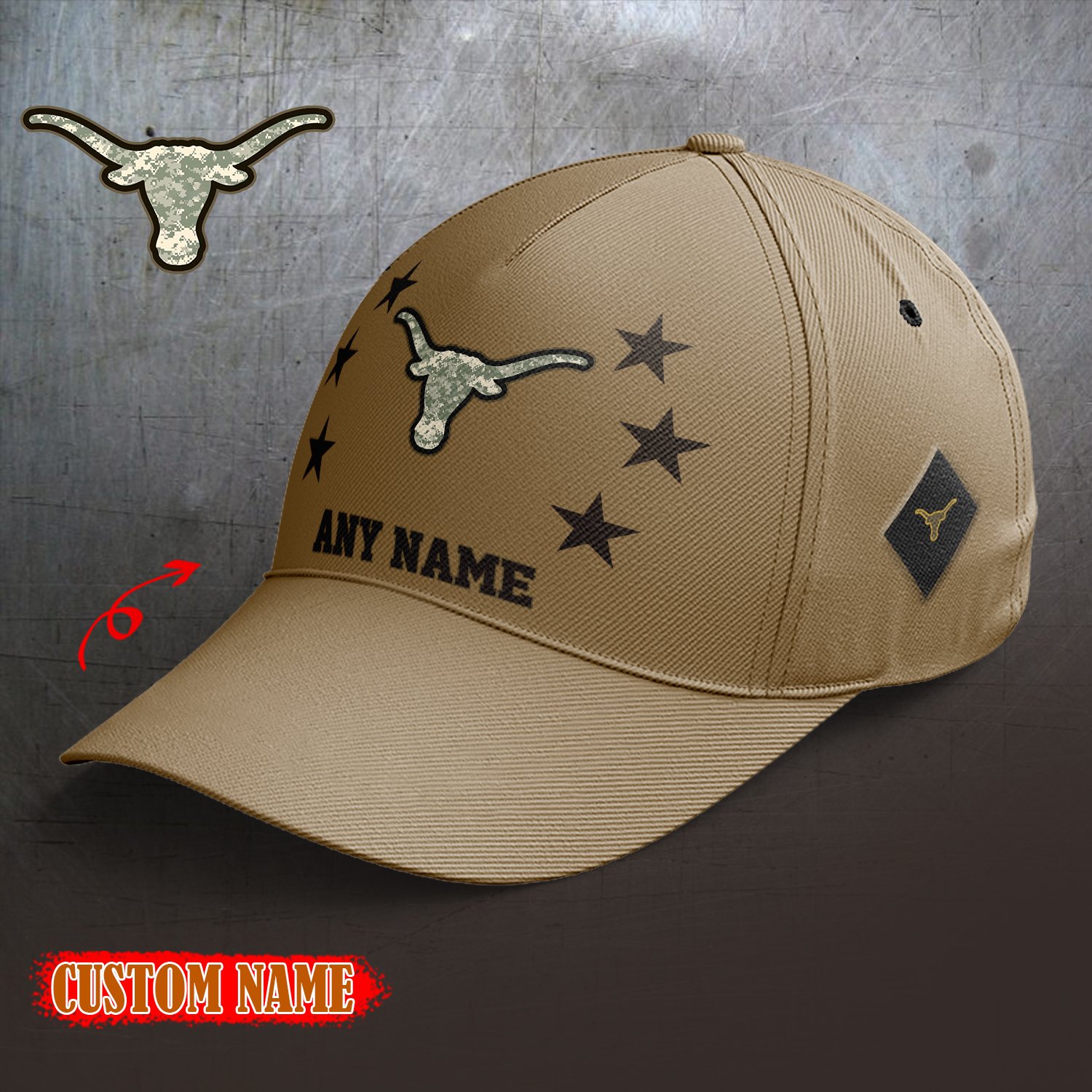 Texas Longhorns 2024 Armed Forces Day  Cap custom custom 58304