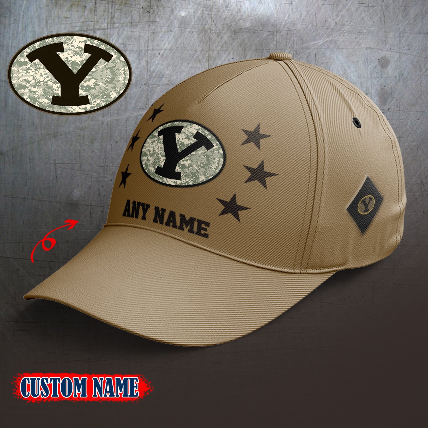 BYU Cougars 2024 Armed Forces Day  Cap custom custom 58304