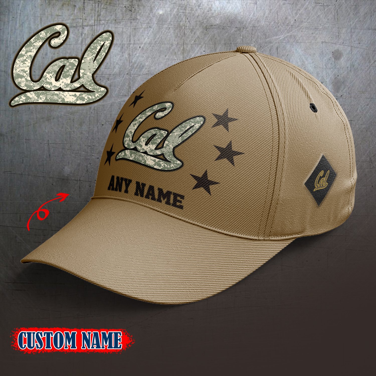 California Golden Bears 2024 Armed Forces Day  Cap custom custom 58304