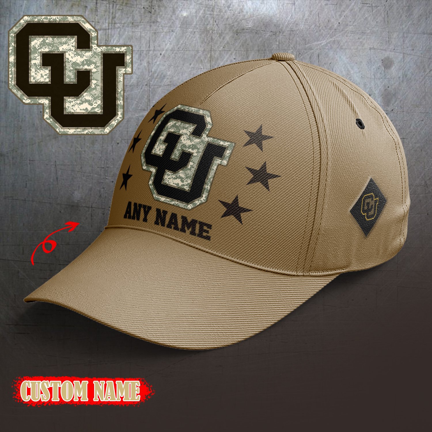 Colorado Buffaloes 2024 Armed Forces Day  Cap custom custom 58304