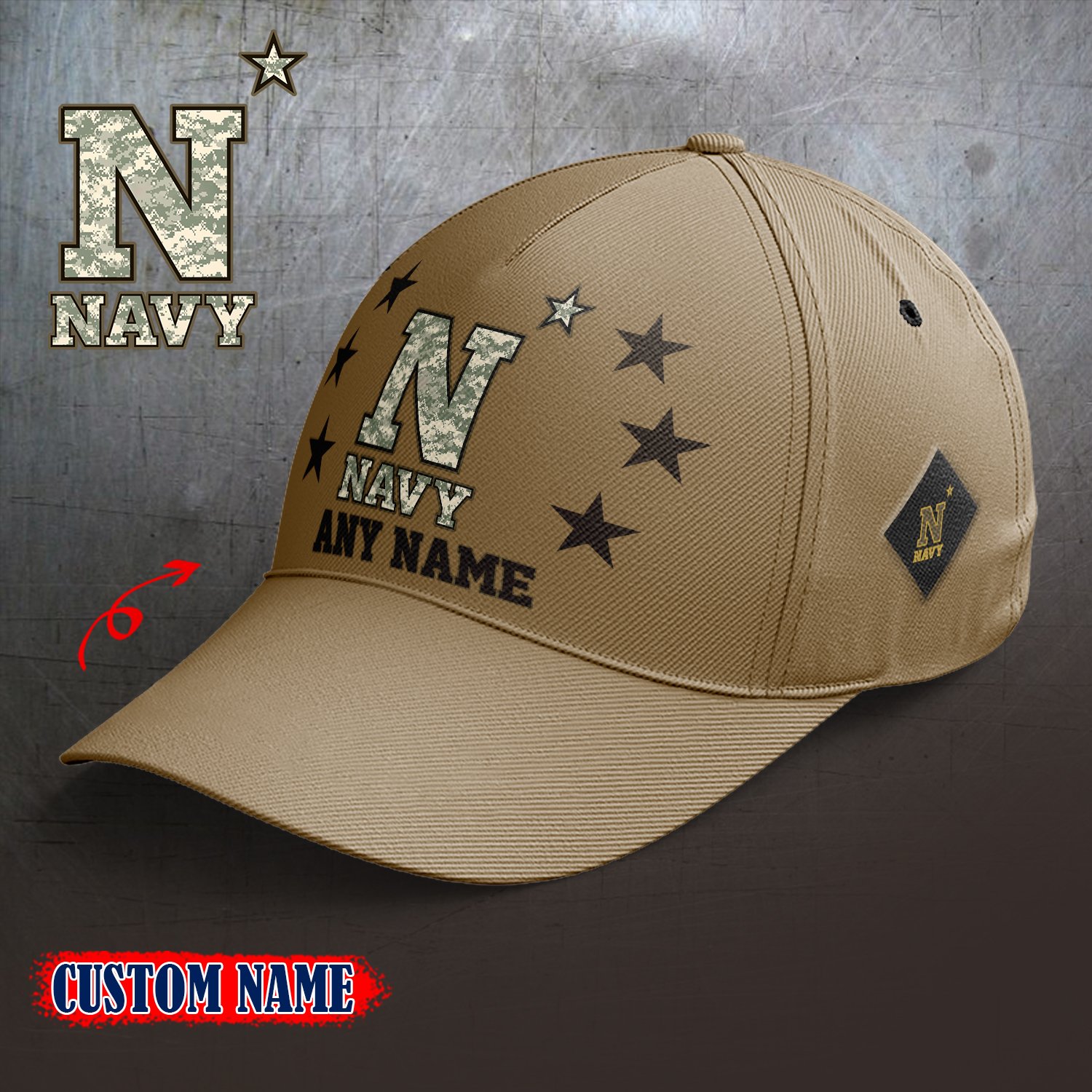 Navy Midshipmen 2024 Armed Forces Day  Cap custom custom 58304