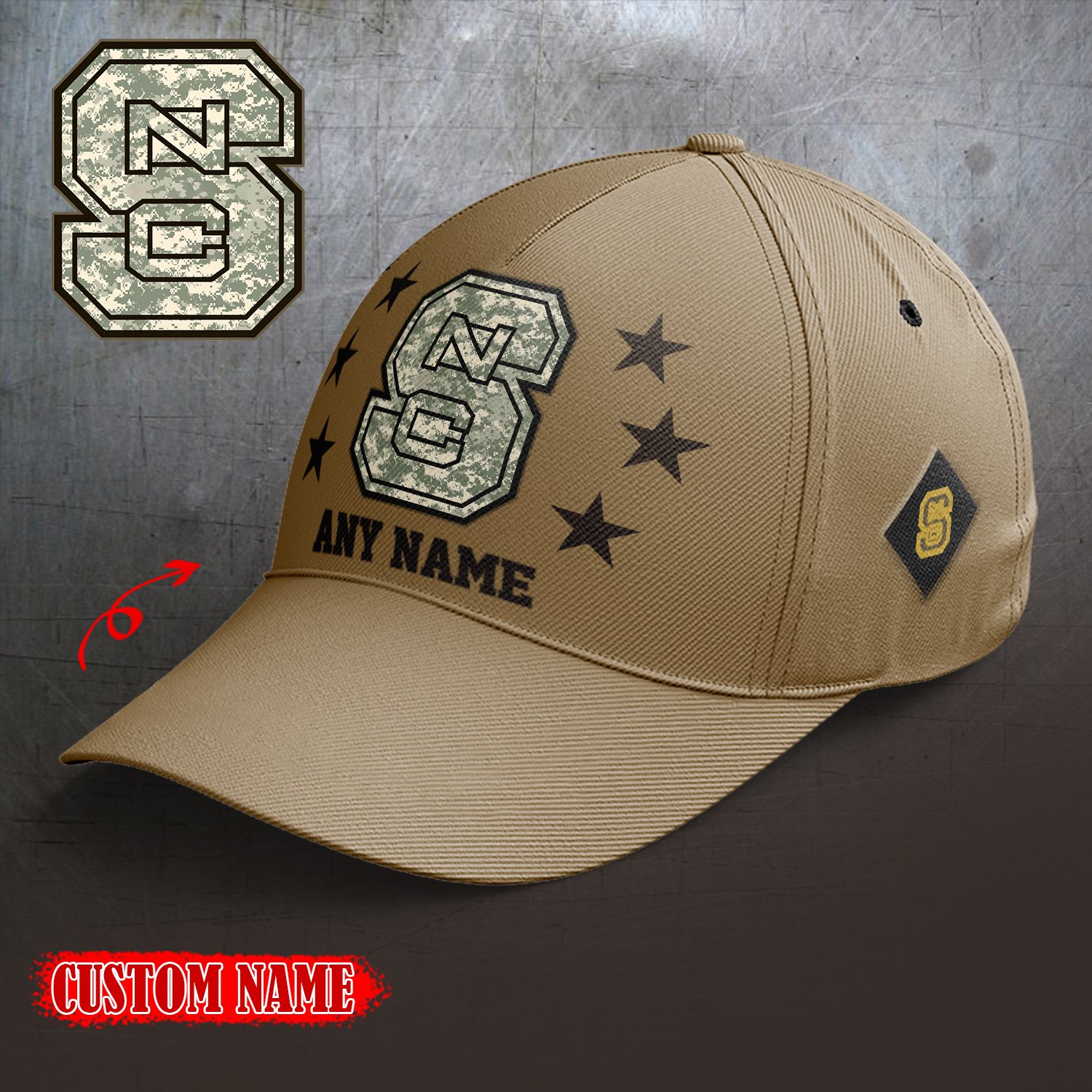 NC State Wolfpack 2024 Armed Forces Day  Cap custom custom 58304