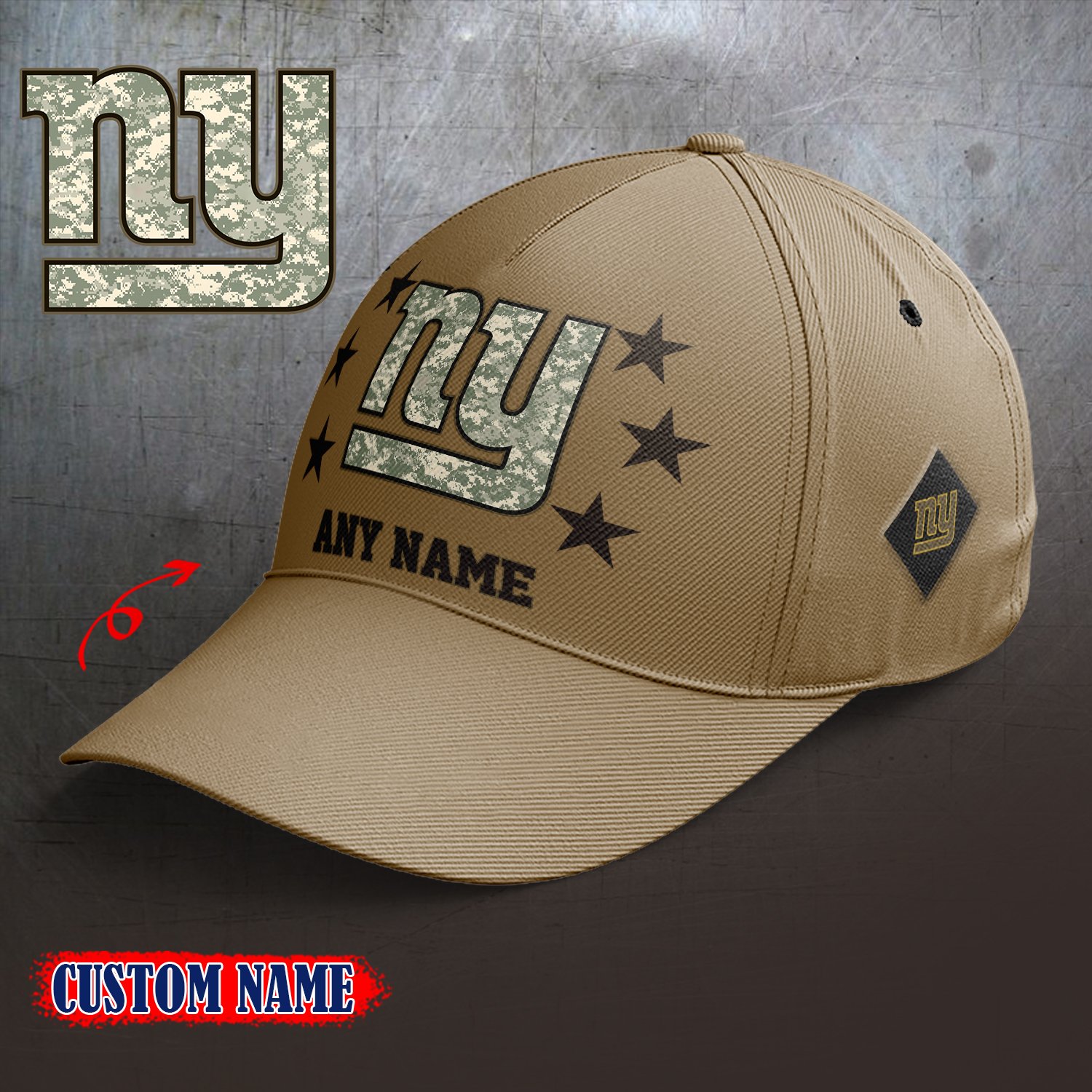 New York Giants 2024 Armed Forces Day  Cap custom custom 58304