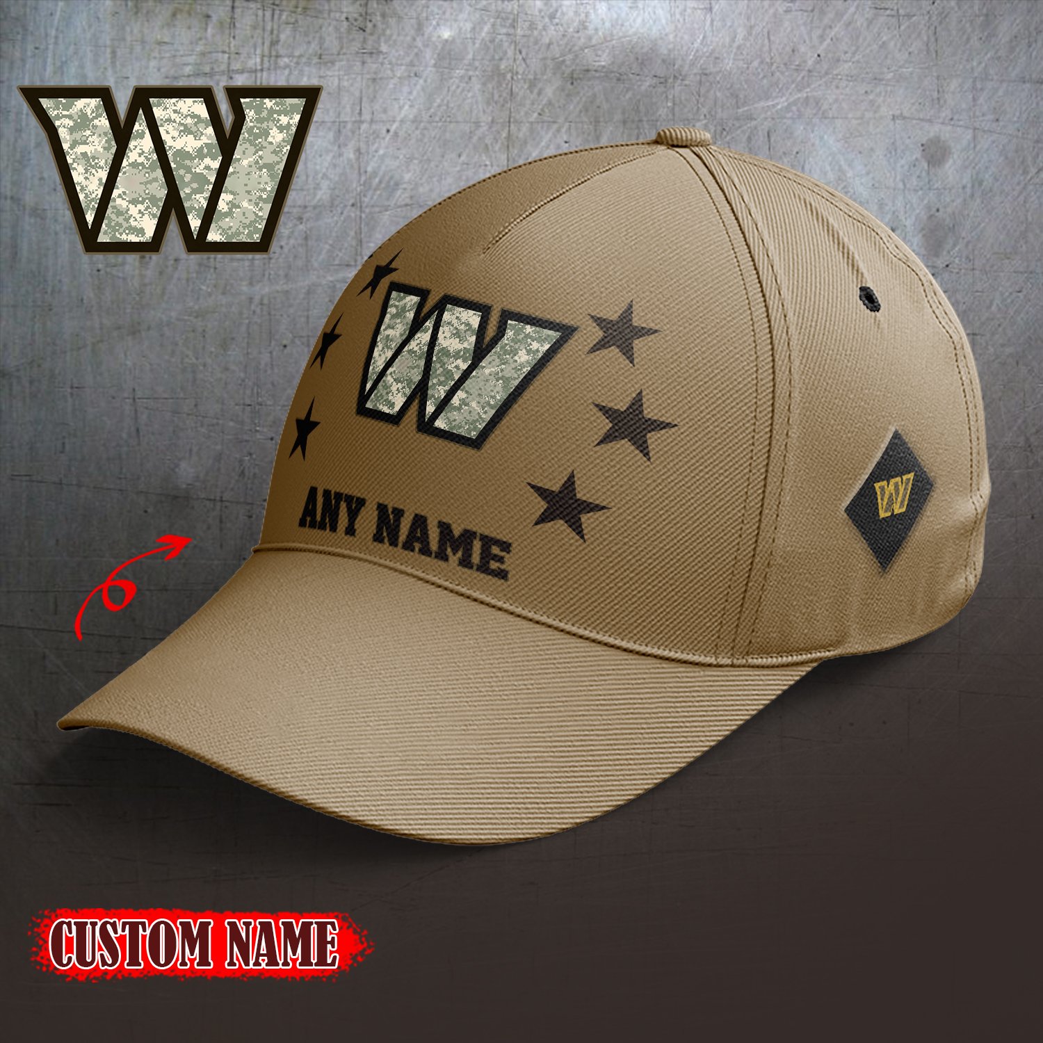 Washington Commanders 2024 Armed Forces Day  Cap custom custom 58304