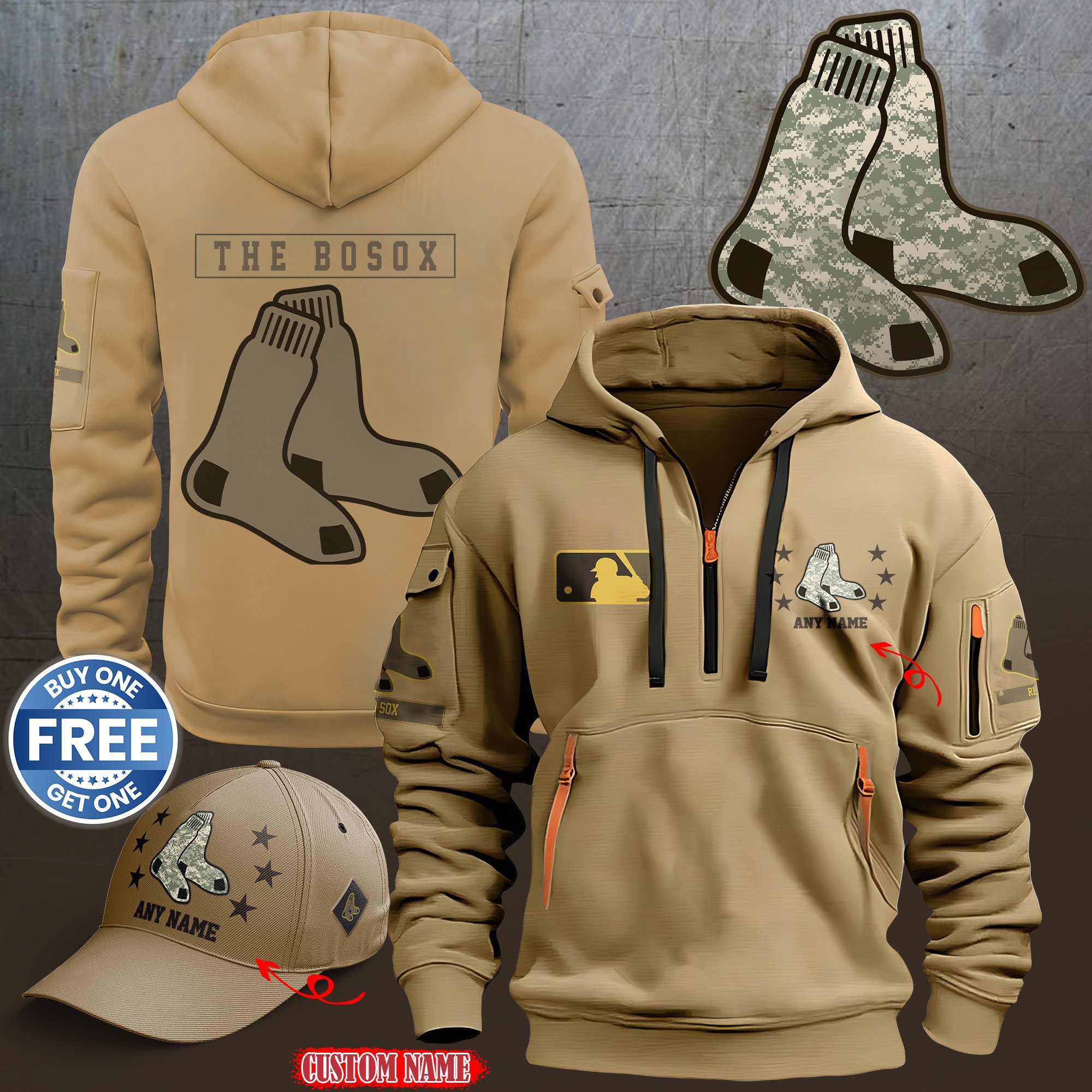 Boston Red Sox 2024 Armed Forces Day  hoodie custom 58315