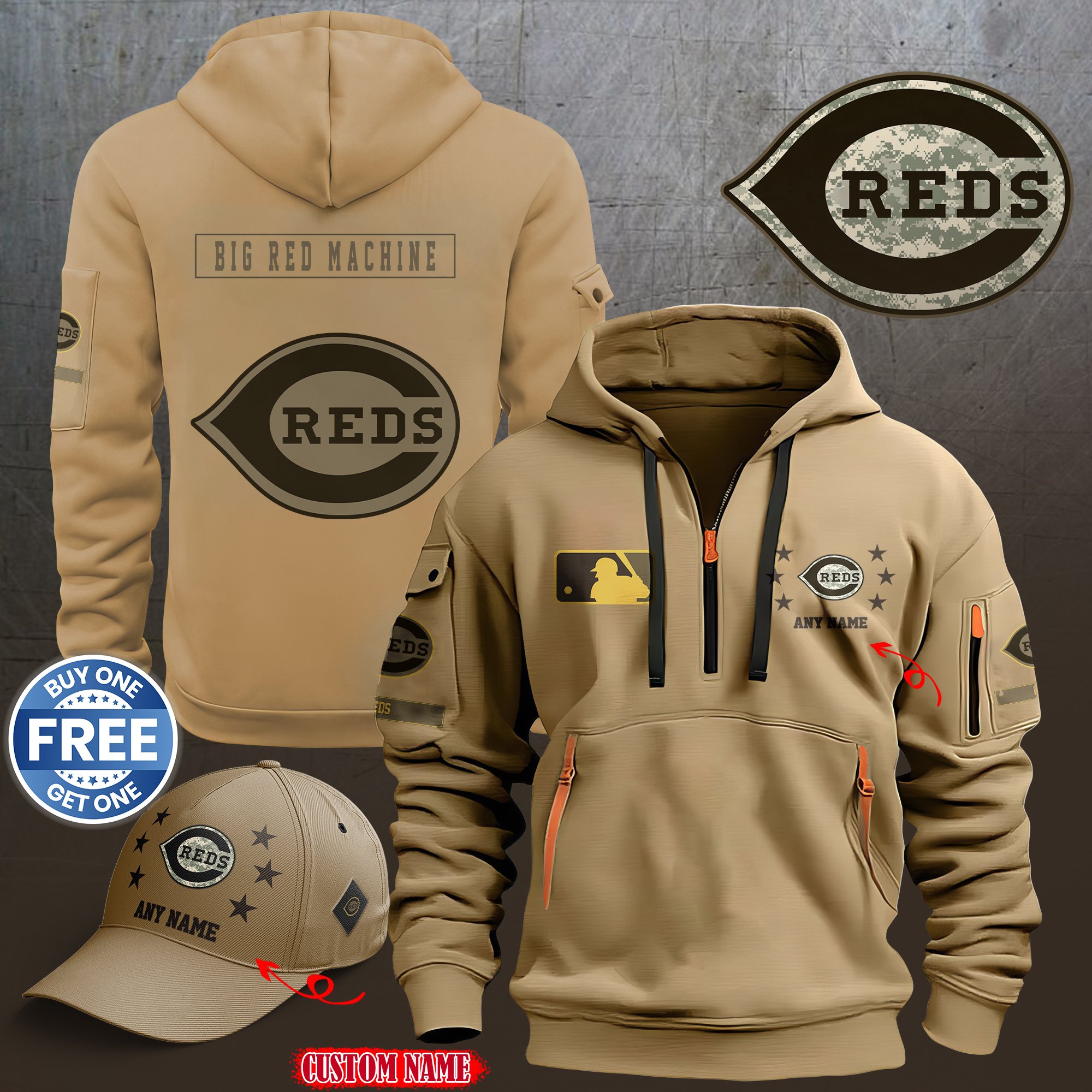 Cincinnati Reds 2024 Armed Forces Day  hoodie custom 58315