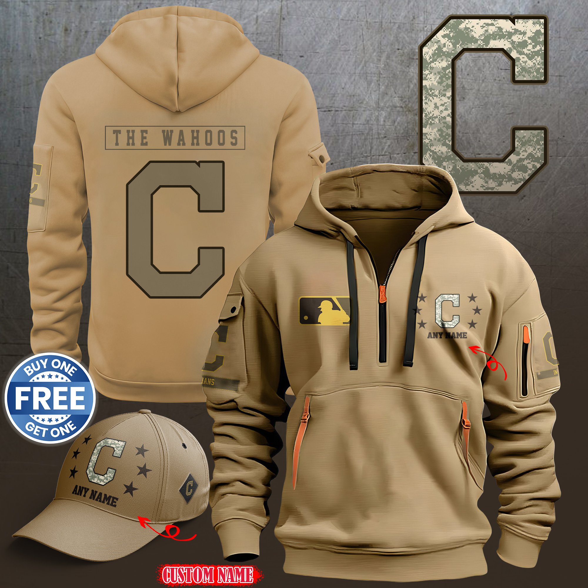 Cleveland Indians 2024 Armed Forces Day  hoodie custom 58315