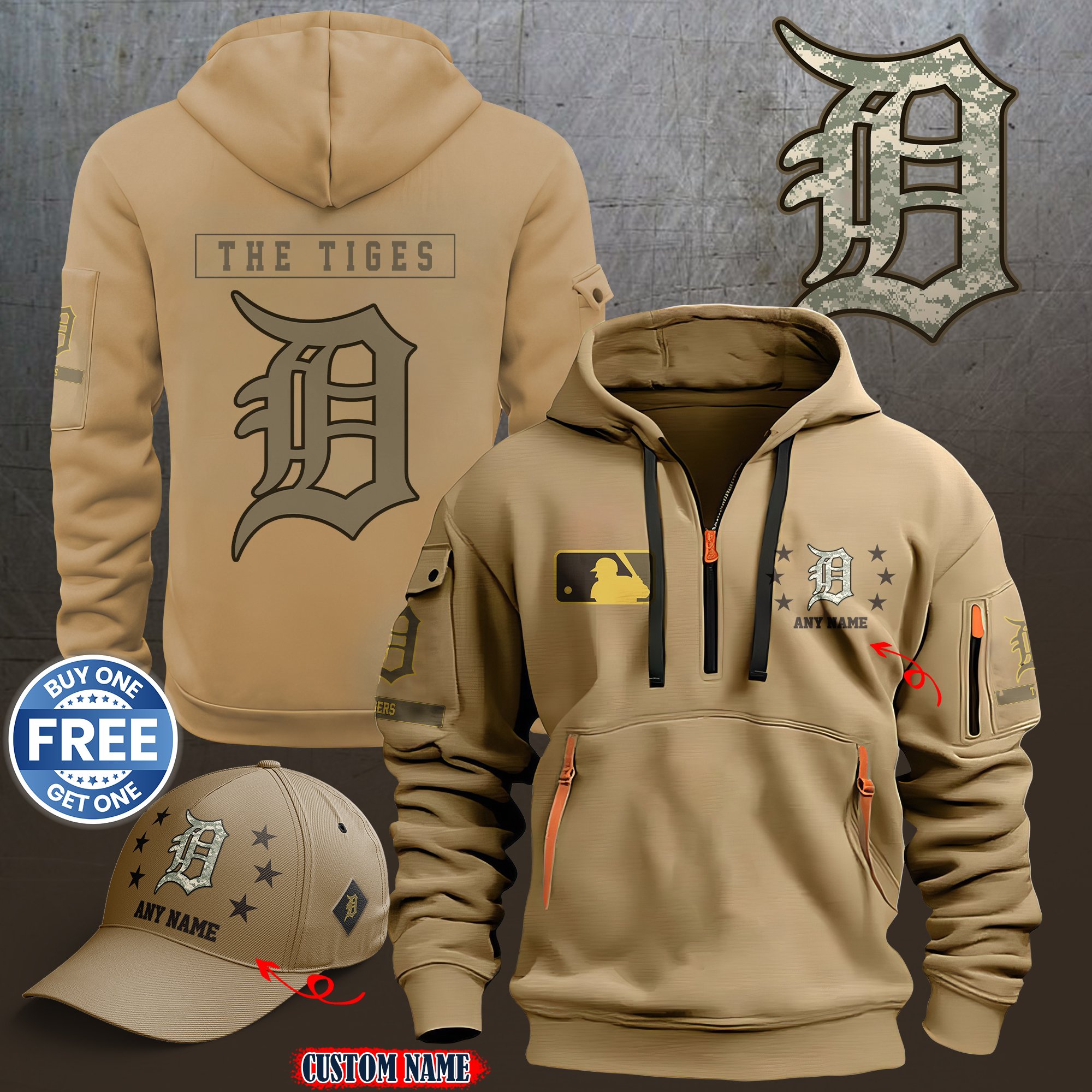 Detroit Tigers 2024 Armed Forces Day  hoodie custom 58315