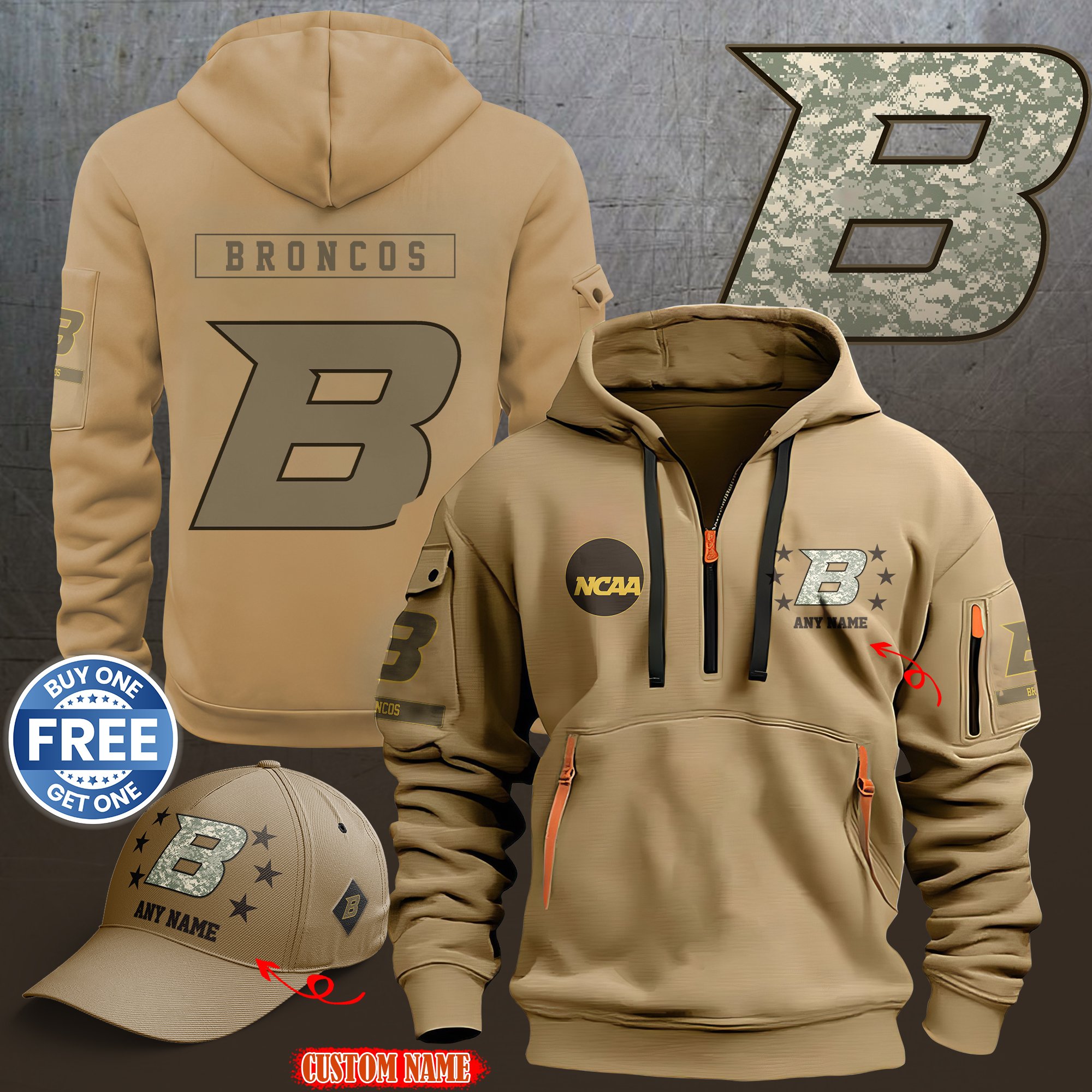 Boise State Broncos 2024 Armed Forces Day  hoodie custom 58315