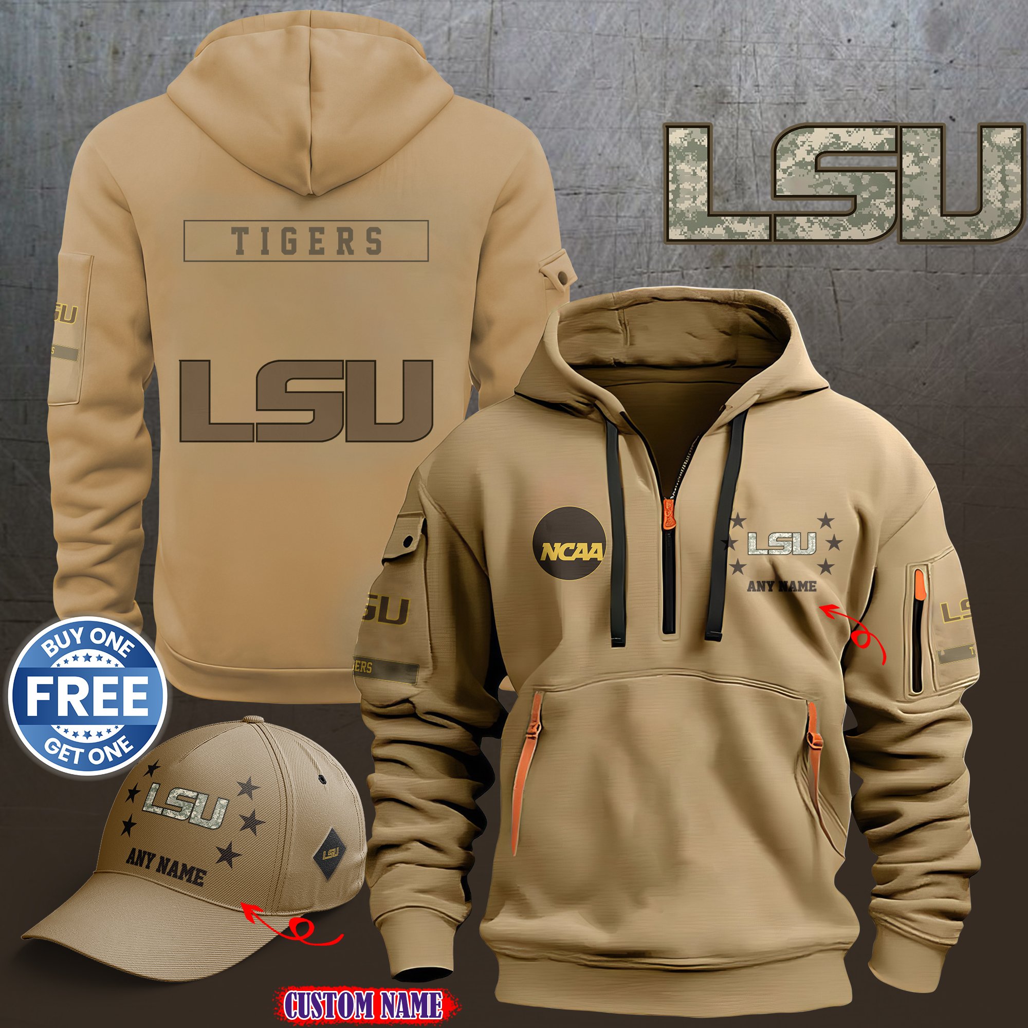 LSU TIGERS 2024 Armed Forces Day  hoodie custom 58315