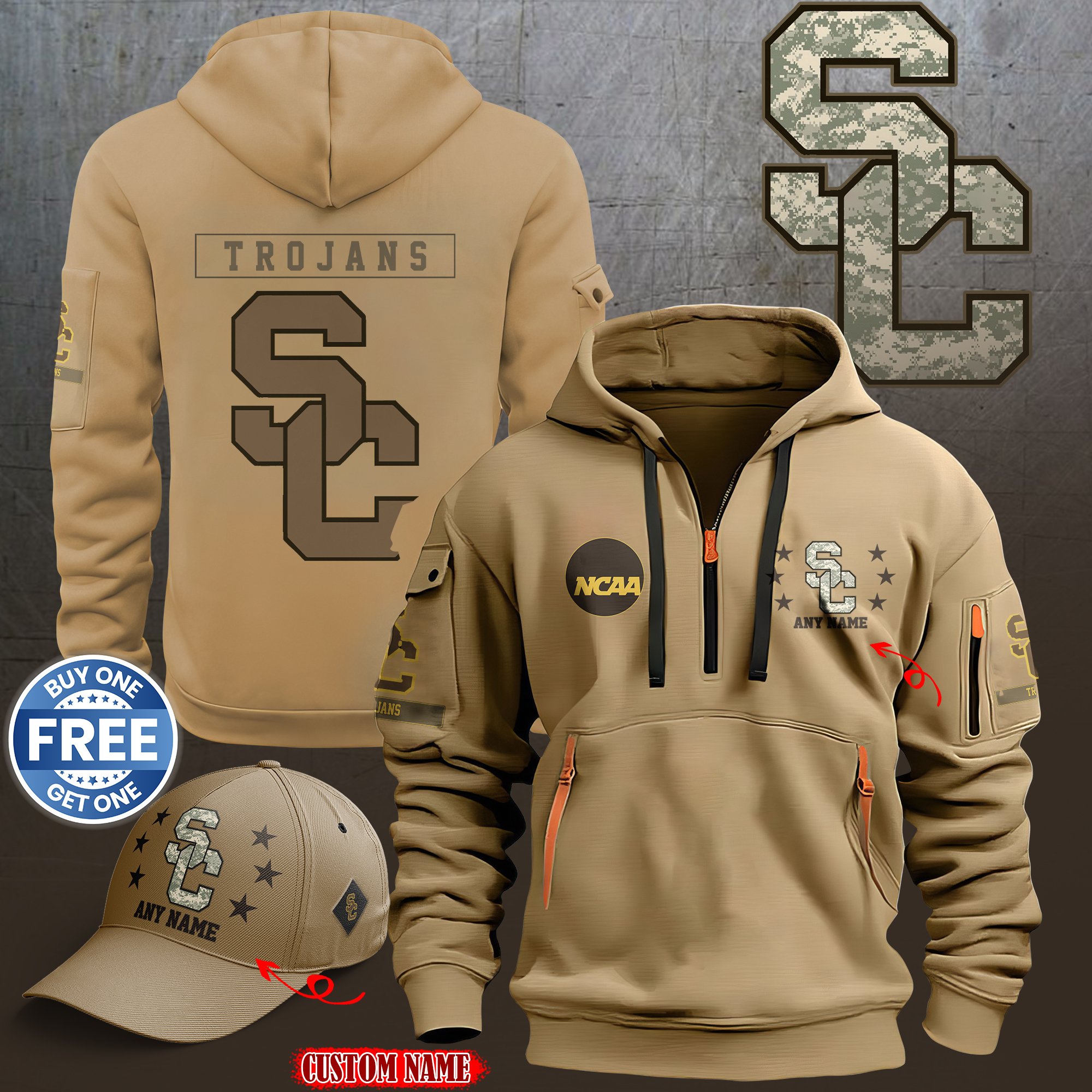 USC Trojans 2024 Armed Forces Day  hoodie custom 58315