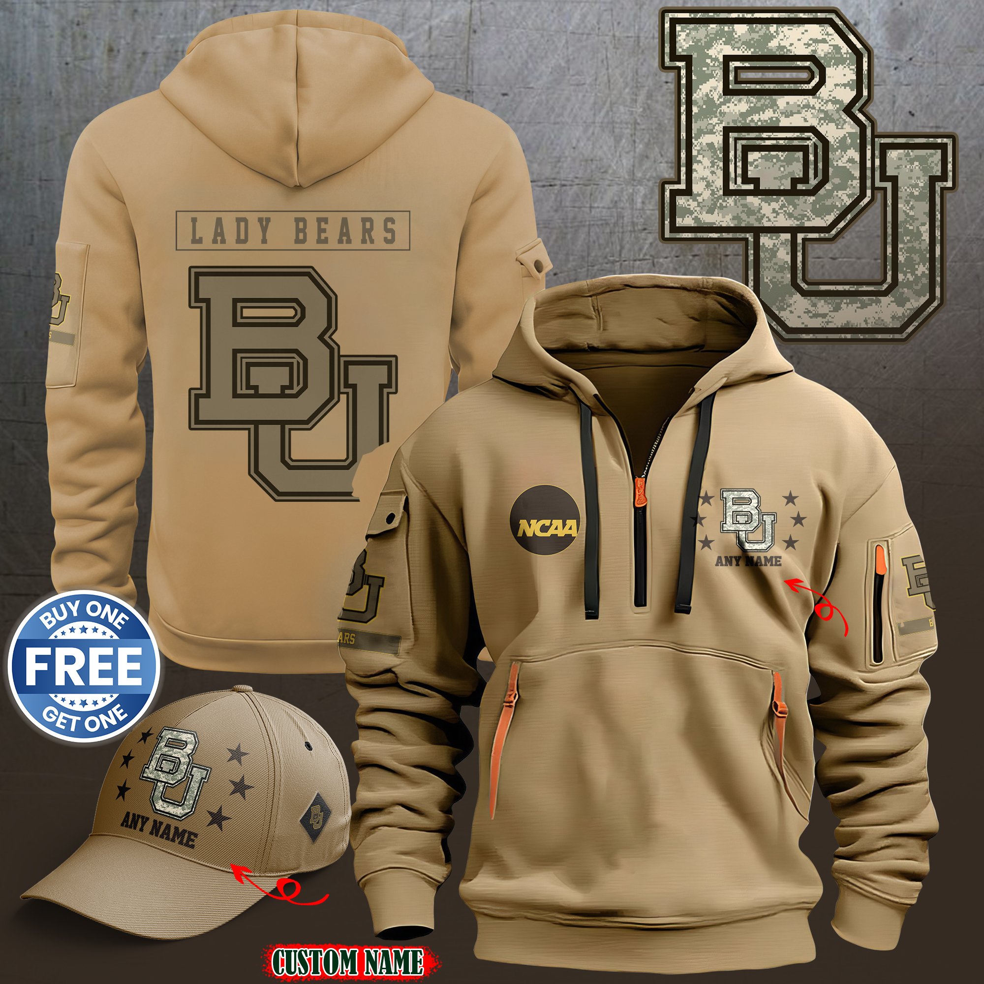Baylor Bears 2024 Armed Forces Day  hoodie custom 58315