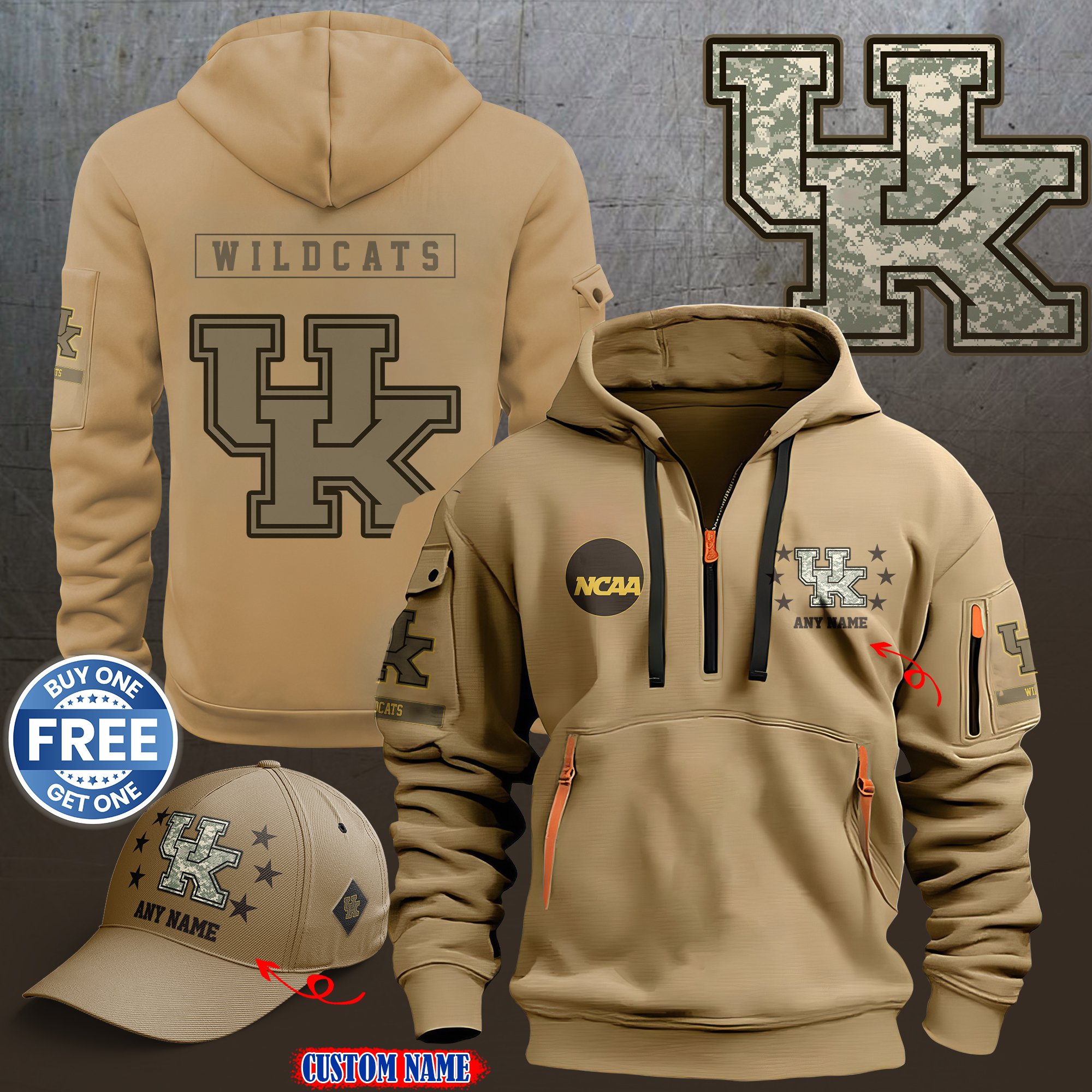 Kentucky Wildcats 2024 Armed Forces Day  hoodie custom 58315