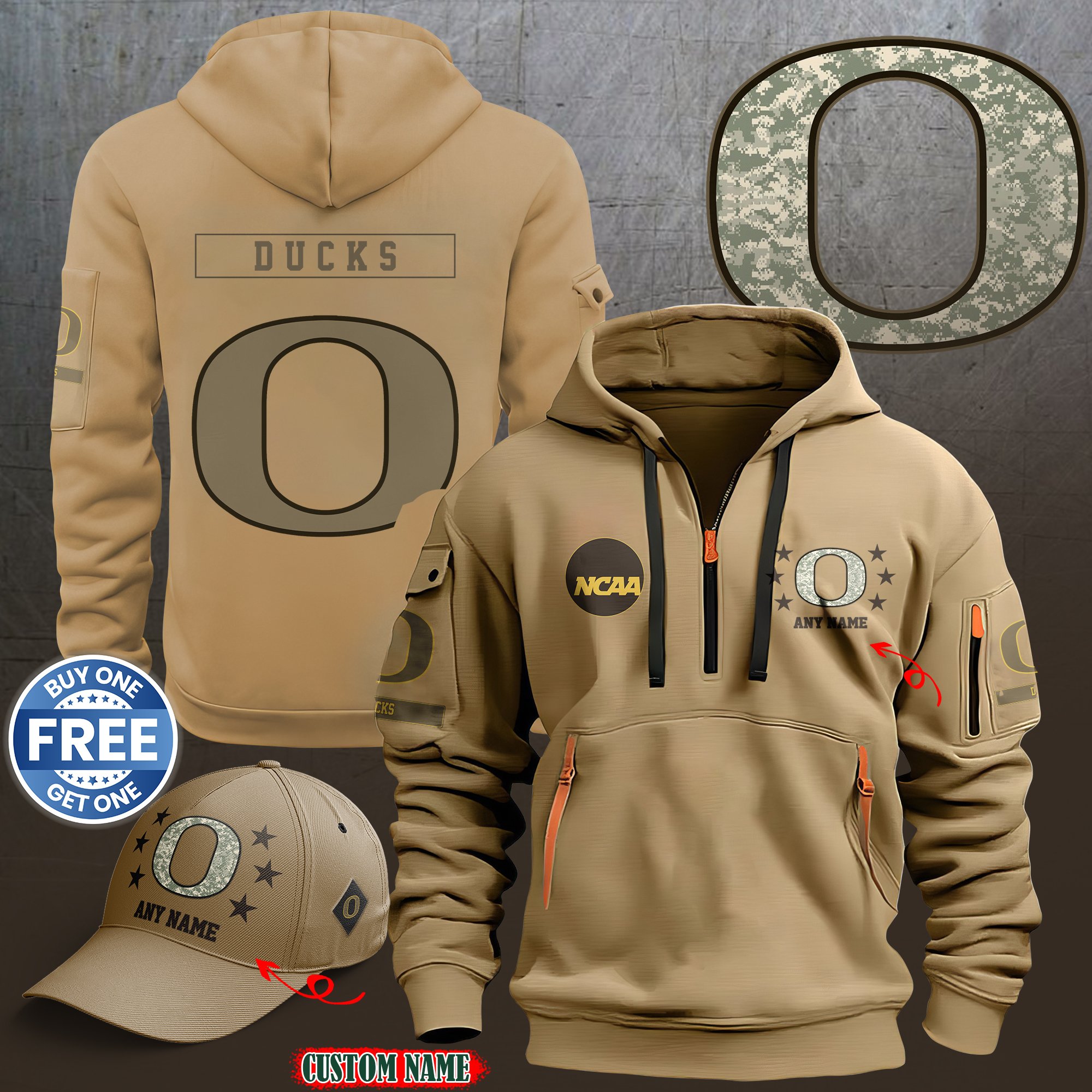 Oregon Ducks 2024 Armed Forces Day  hoodie custom 58315
