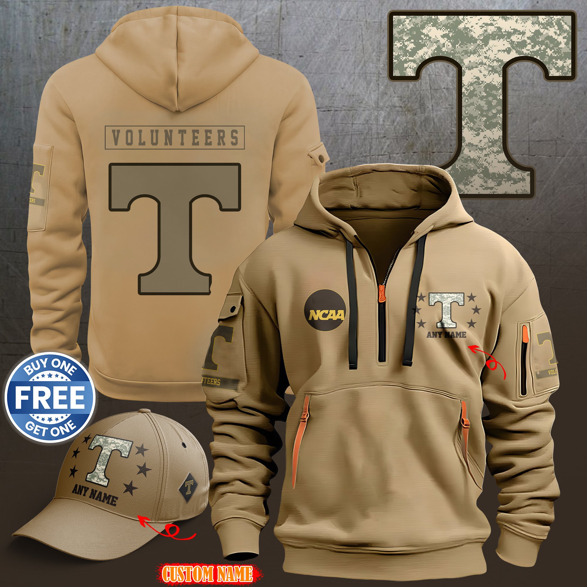 Tennessee Volunteers 2024 Armed Forces Day  hoodie custom 58315