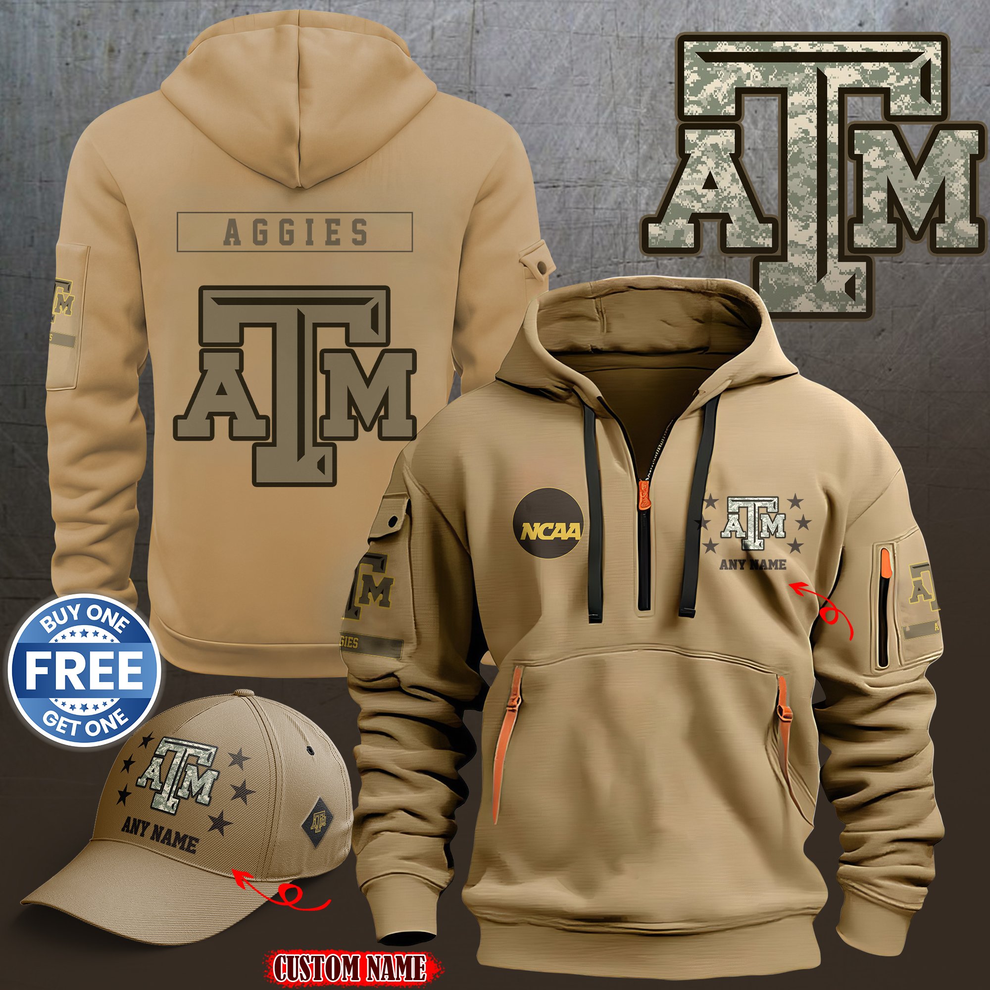 Texas A&M Aggies 2024 Armed Forces Day  hoodie custom 58315