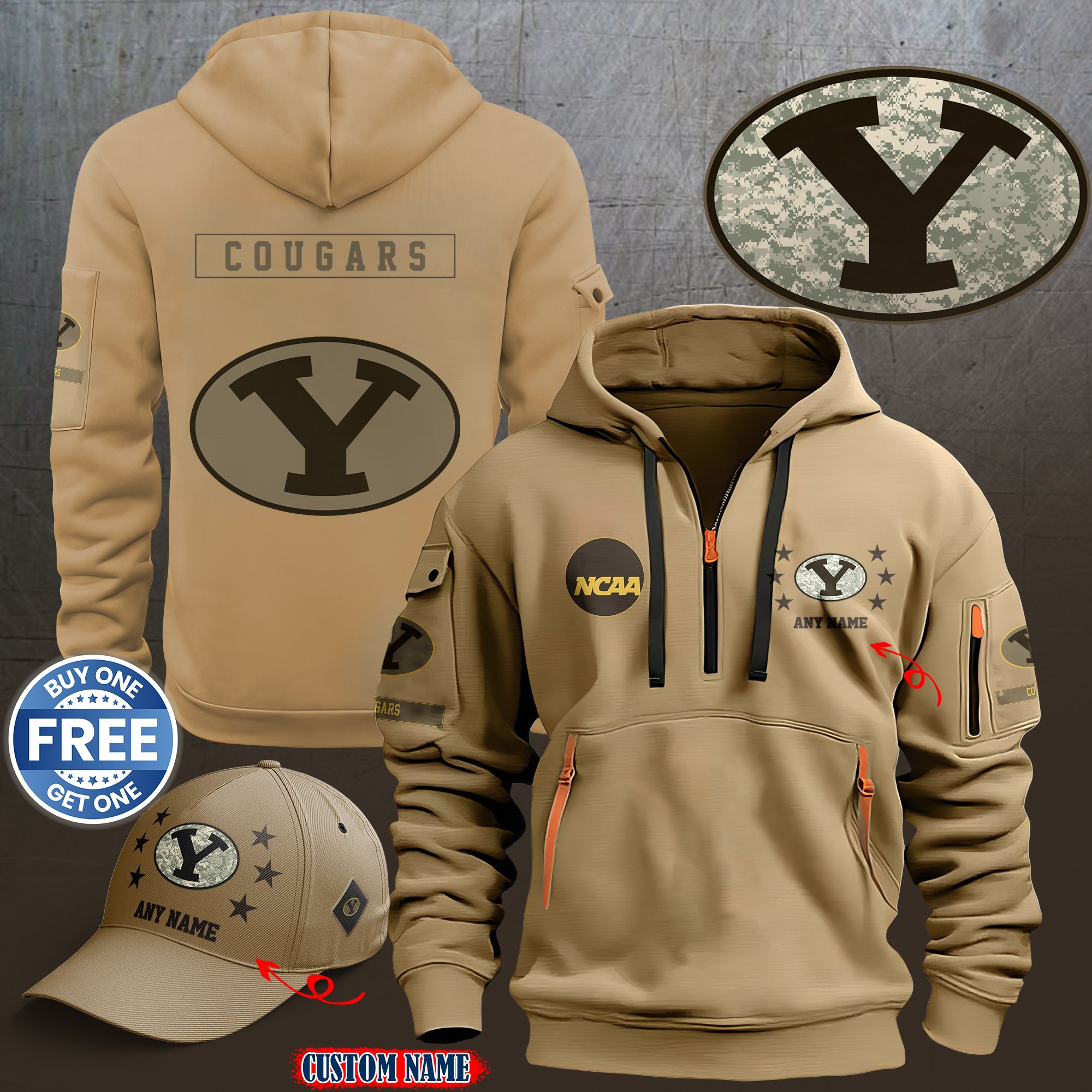 BYU Cougars 2024 Armed Forces Day  hoodie custom 58315