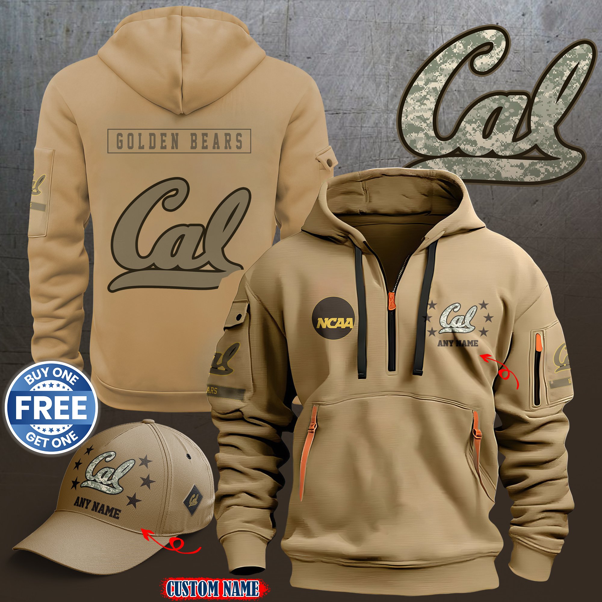 California Golden Bears 2024 Armed Forces Day  hoodie custom 58315