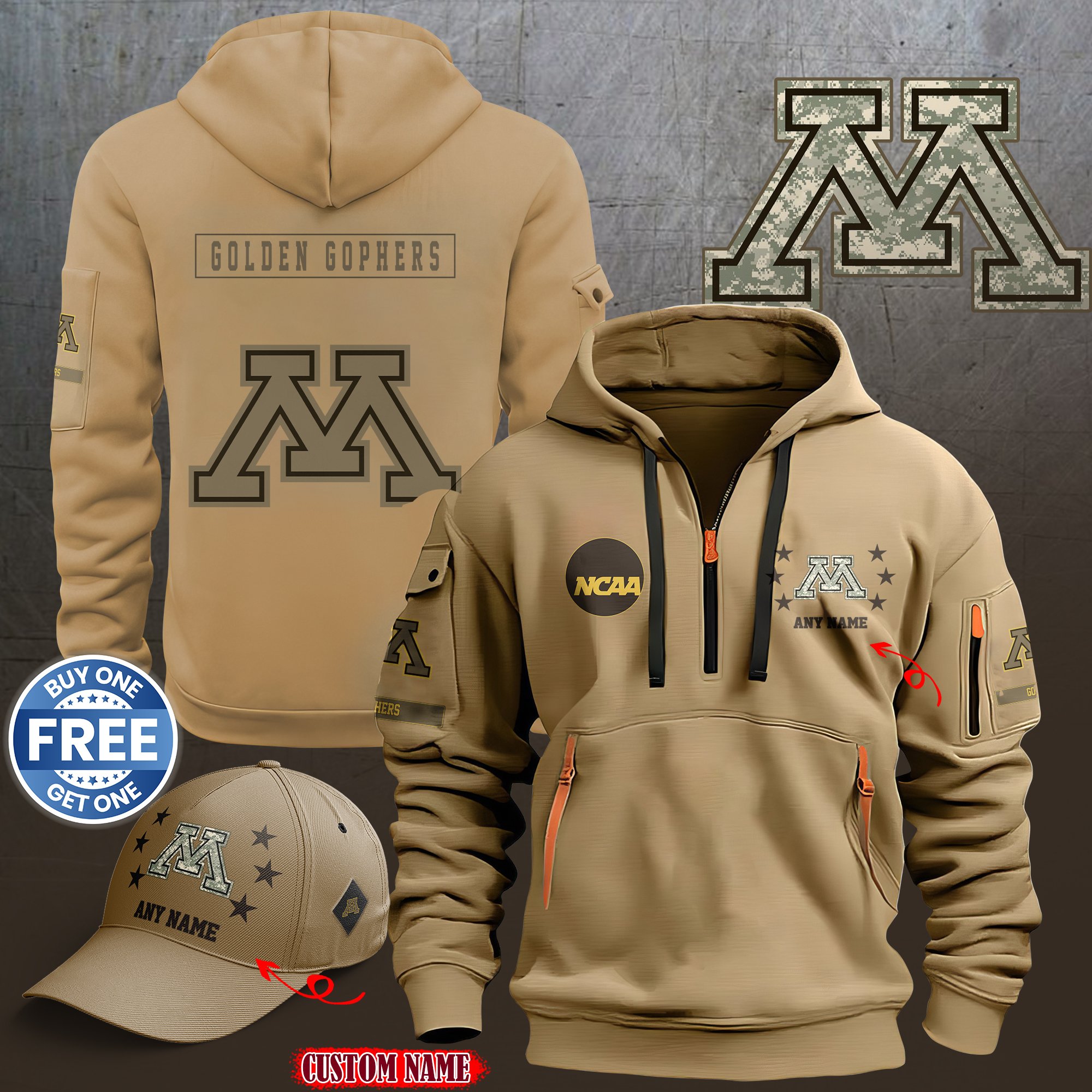 Minnesota Golden Gophers 2024 Armed Forces Day  hoodie custom 58315
