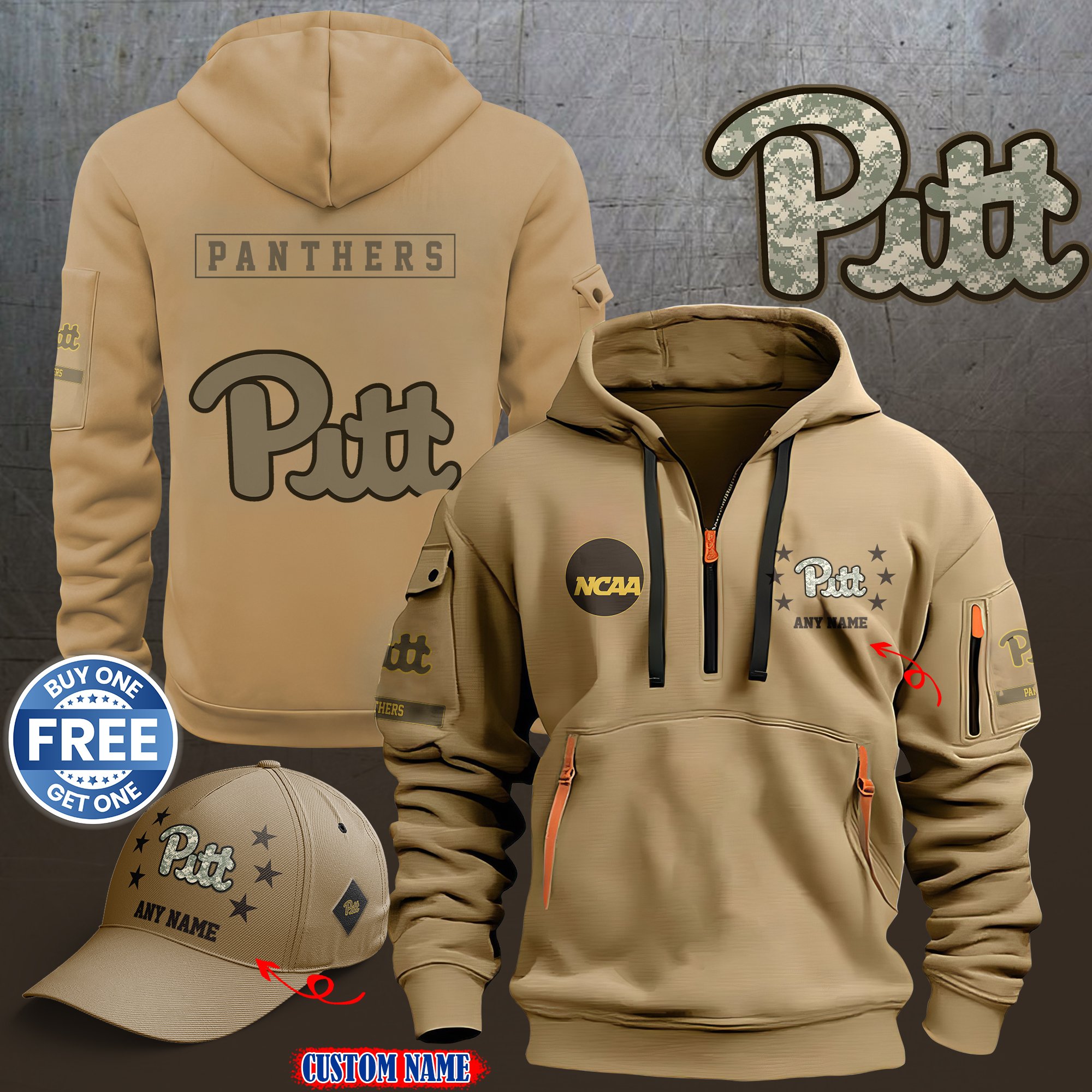 Pittsburgh Panthers 2024 Armed Forces Day  hoodie custom 58315