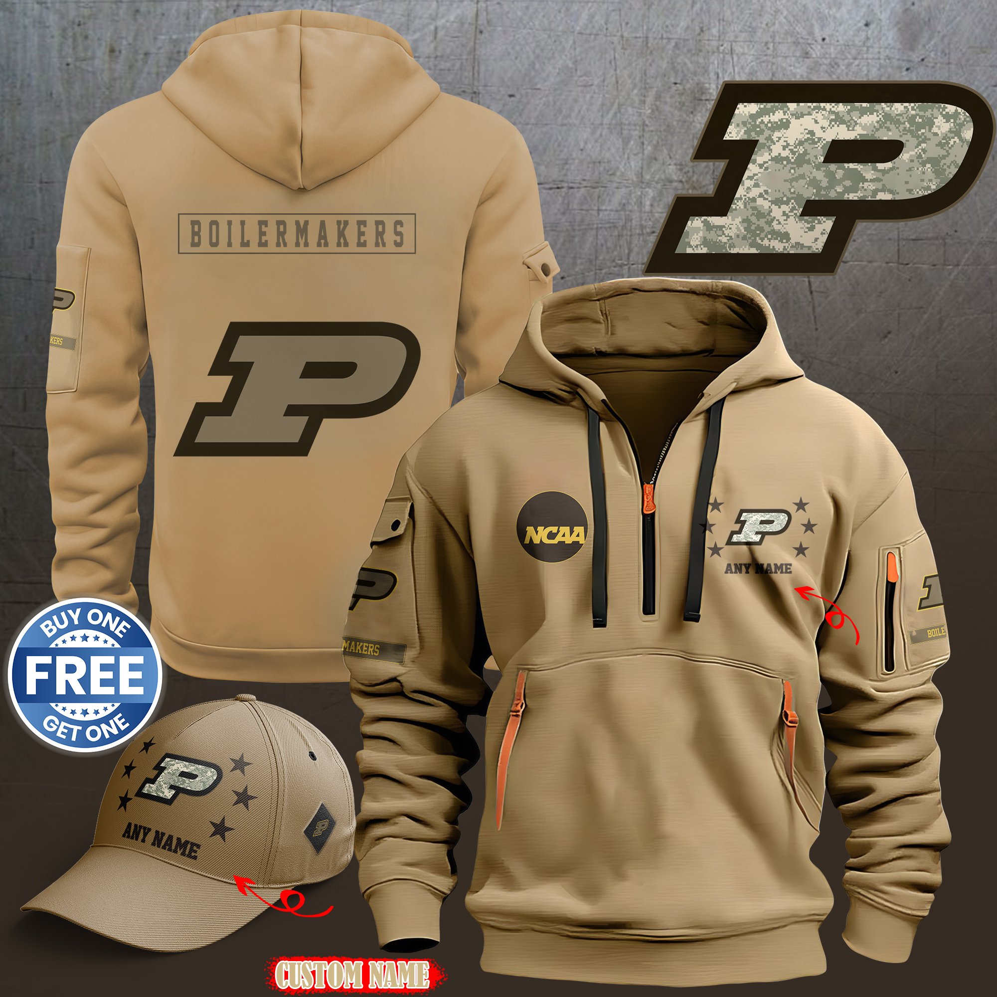 Purdue Boilermakers 2024 Armed Forces Day  hoodie custom 58315