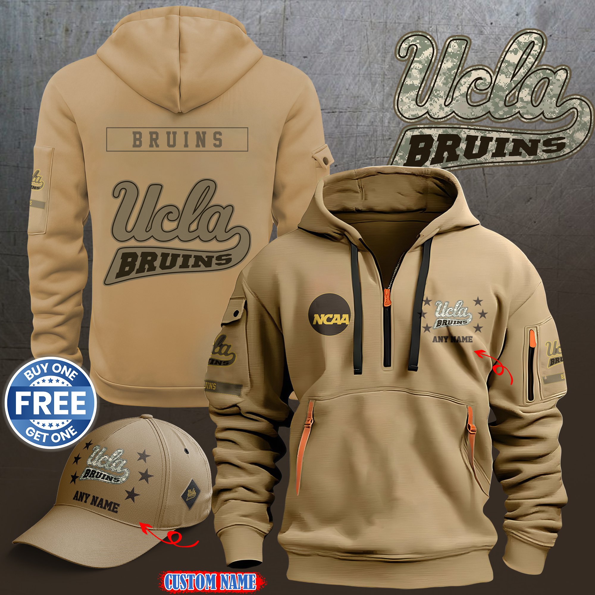 UCLA Bruins 2024 Armed Forces Day  hoodie custom 58315