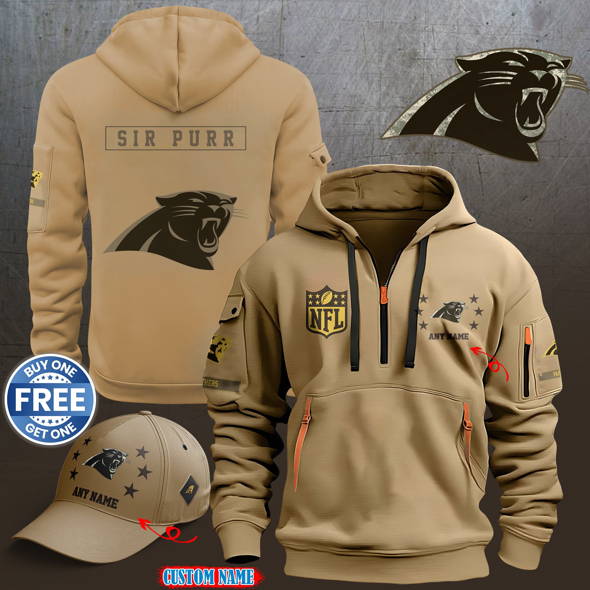 Carolina Panthers 2024 Armed Forces Day  hoodie custom 58315