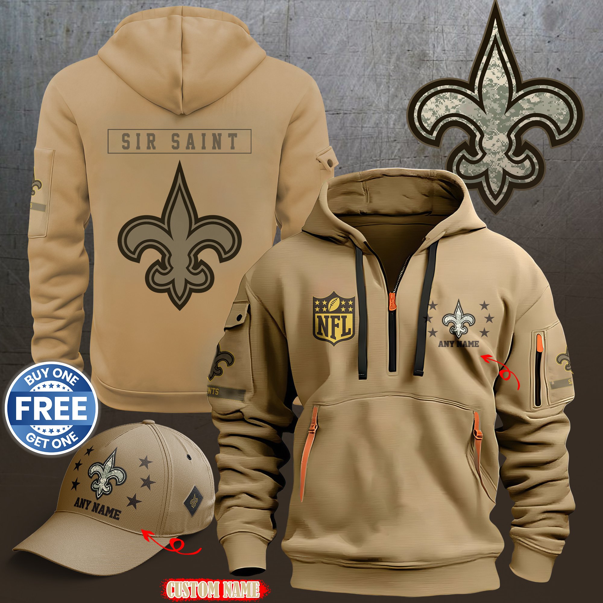 New Orleans Saints 2024 Armed Forces Day  hoodie custom 58315