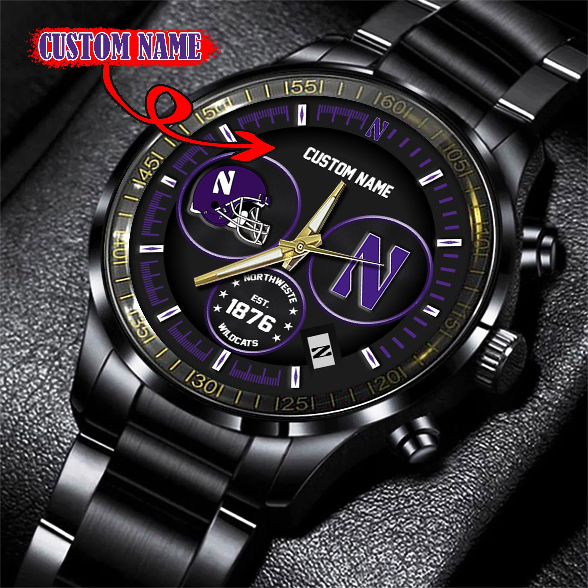 Northwestern Wildcats Watch custom 58437