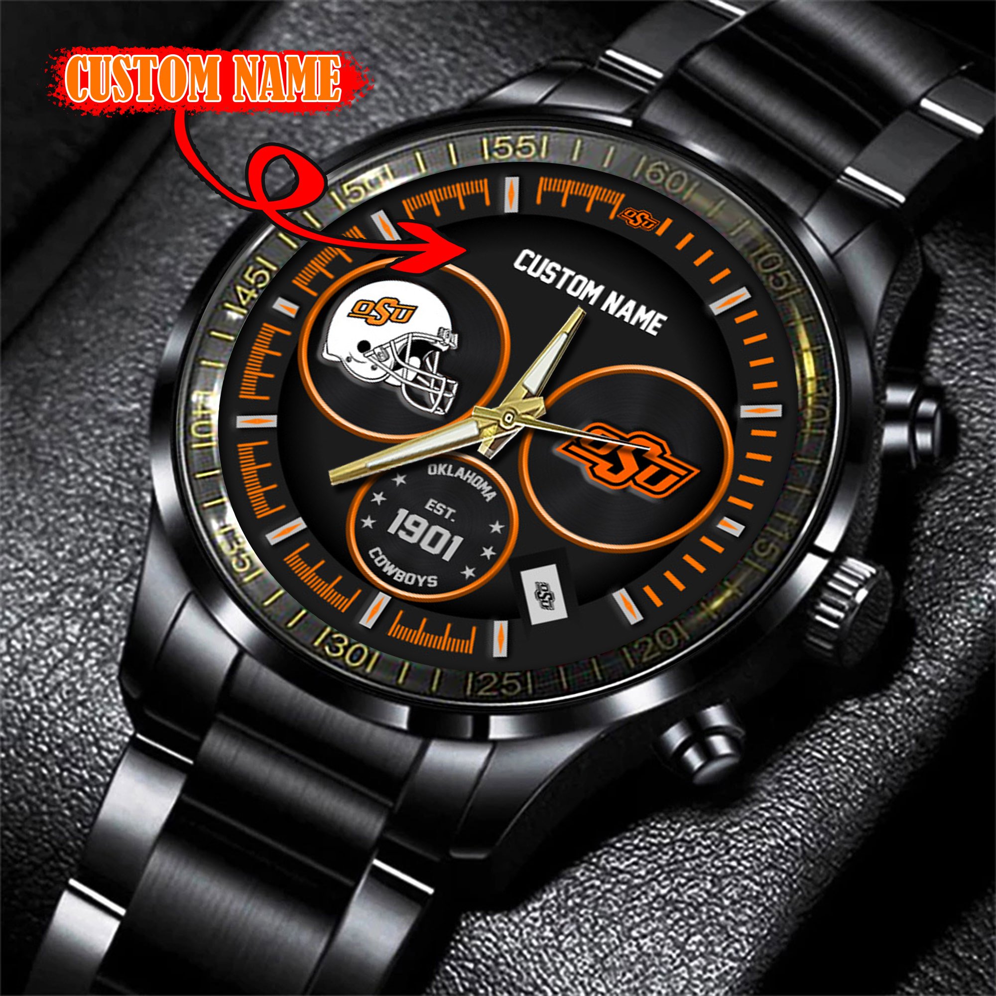 Oklahoma State Cowboys Watch custom 58437