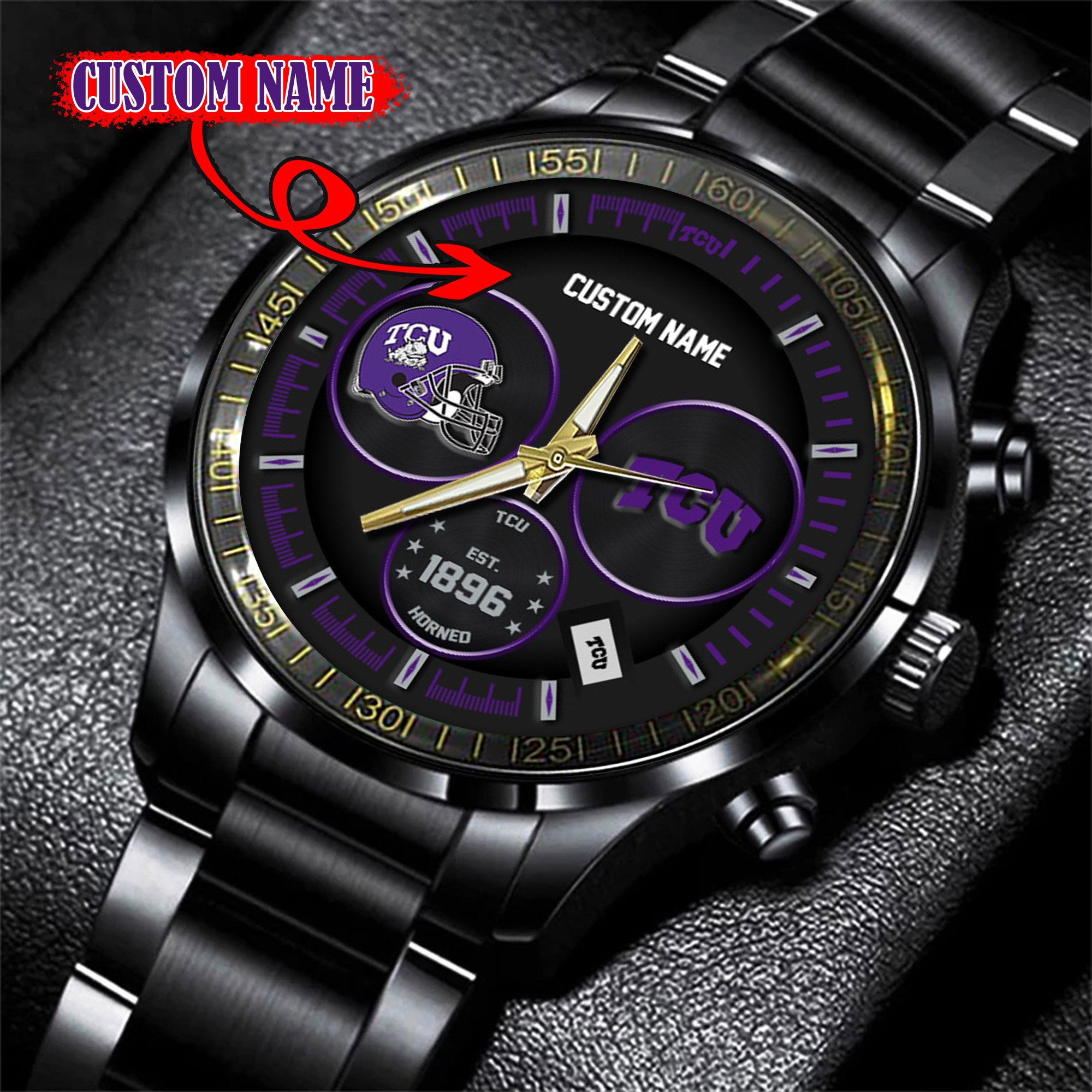 TCU Horned Frogs Watch custom 58437