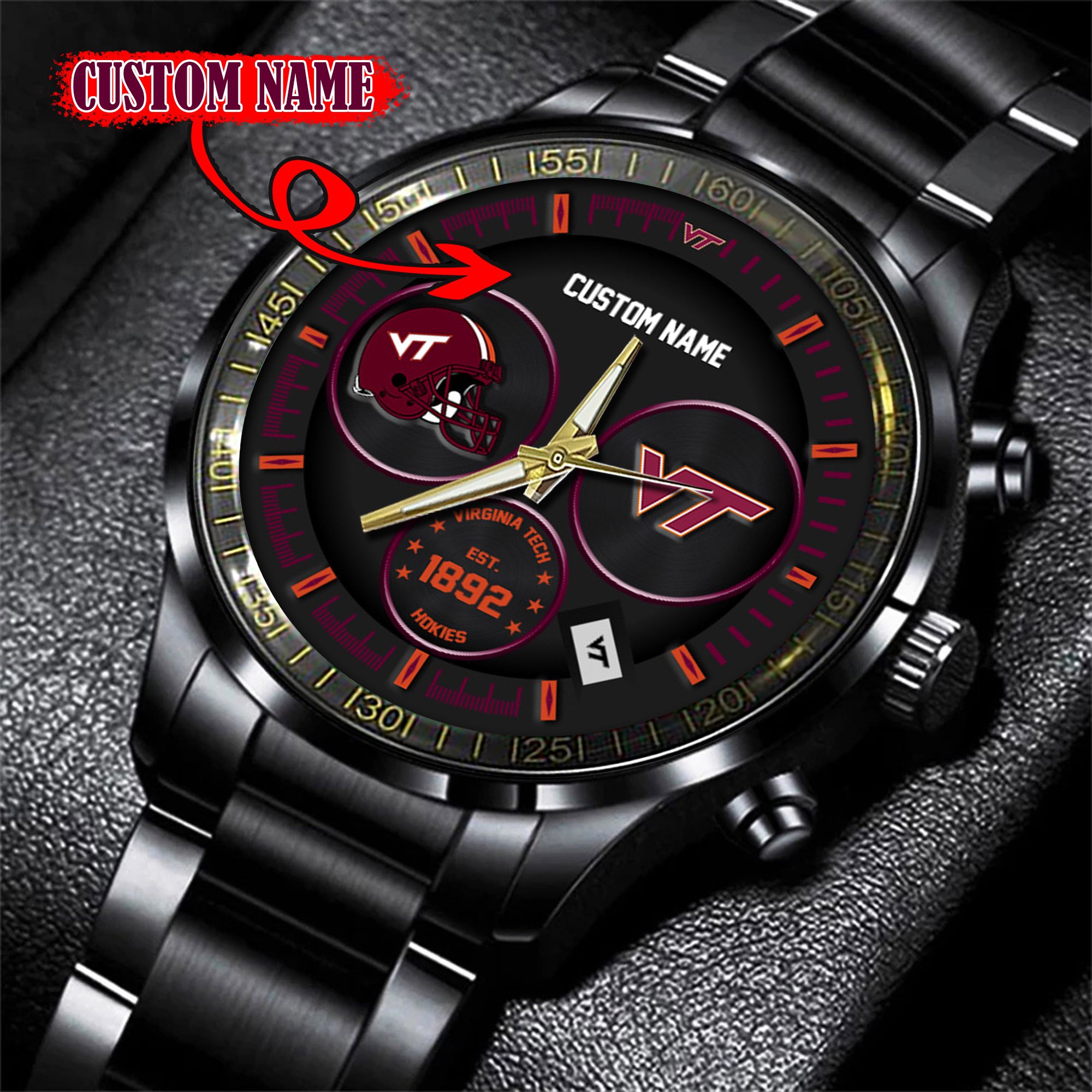 Virginia Tech Hokies Watch custom 58437