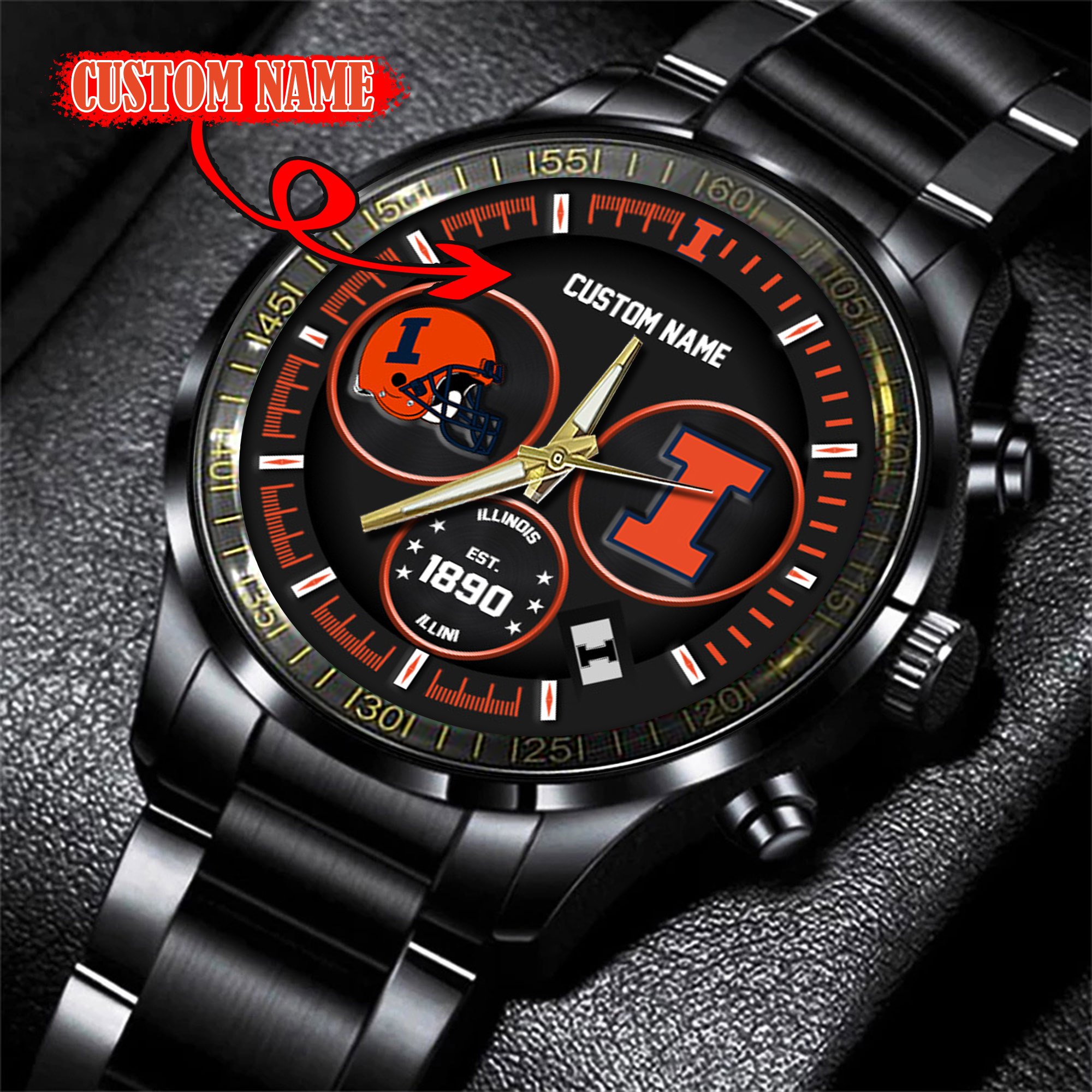 Illinois Fighting Illini Watch custom 58437