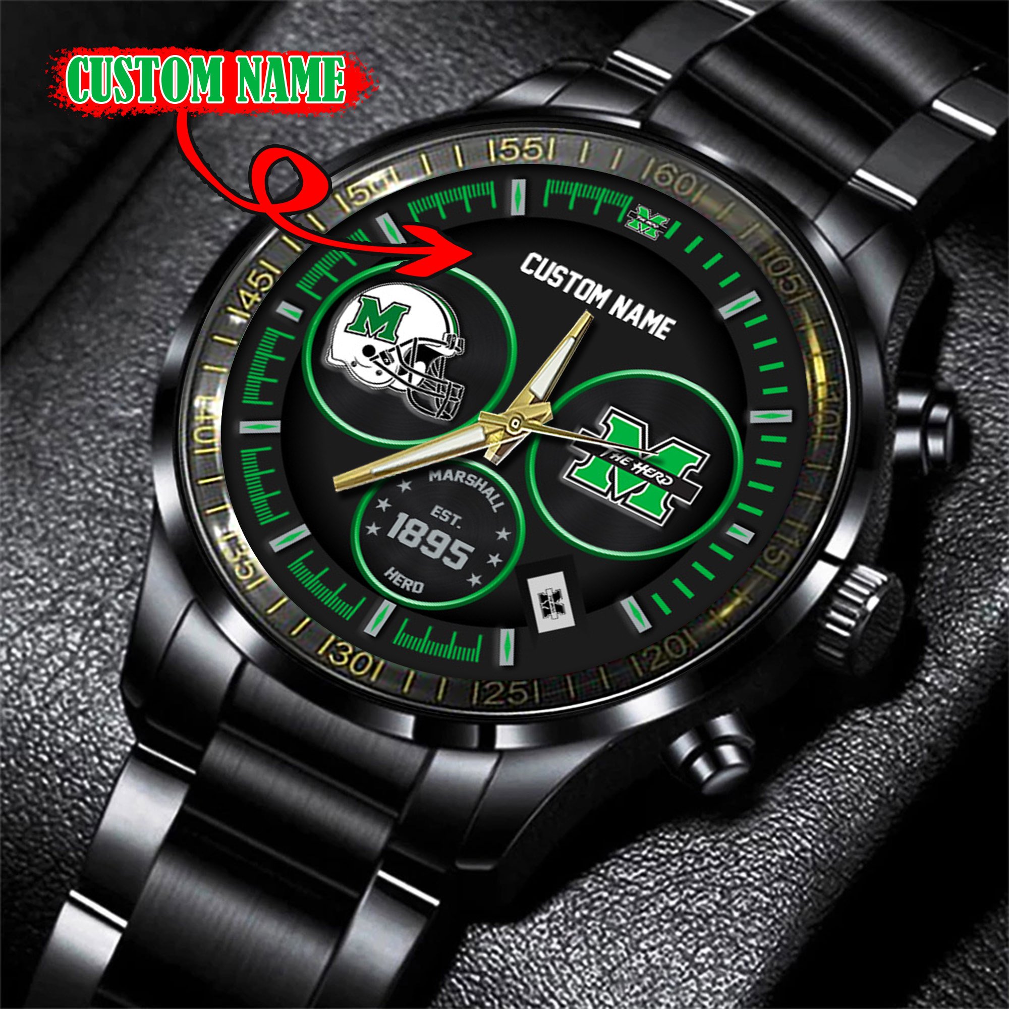 Marshall Thundering Herd Watch custom 58437