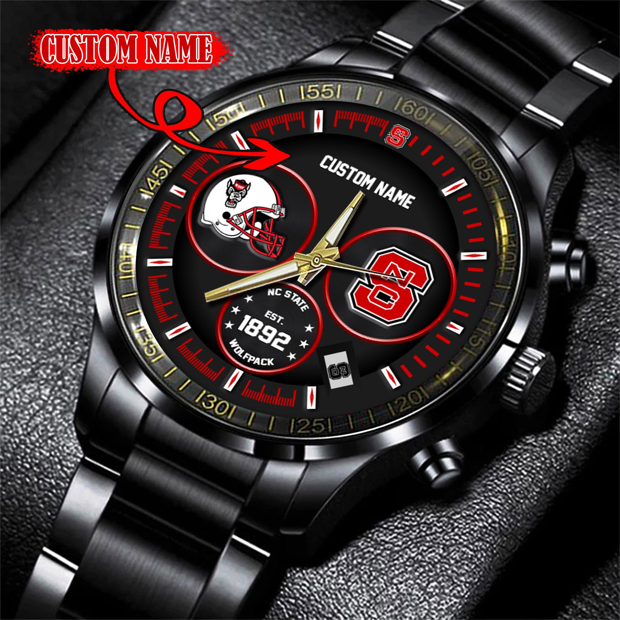 NC State Wolfpack Watch custom 58437