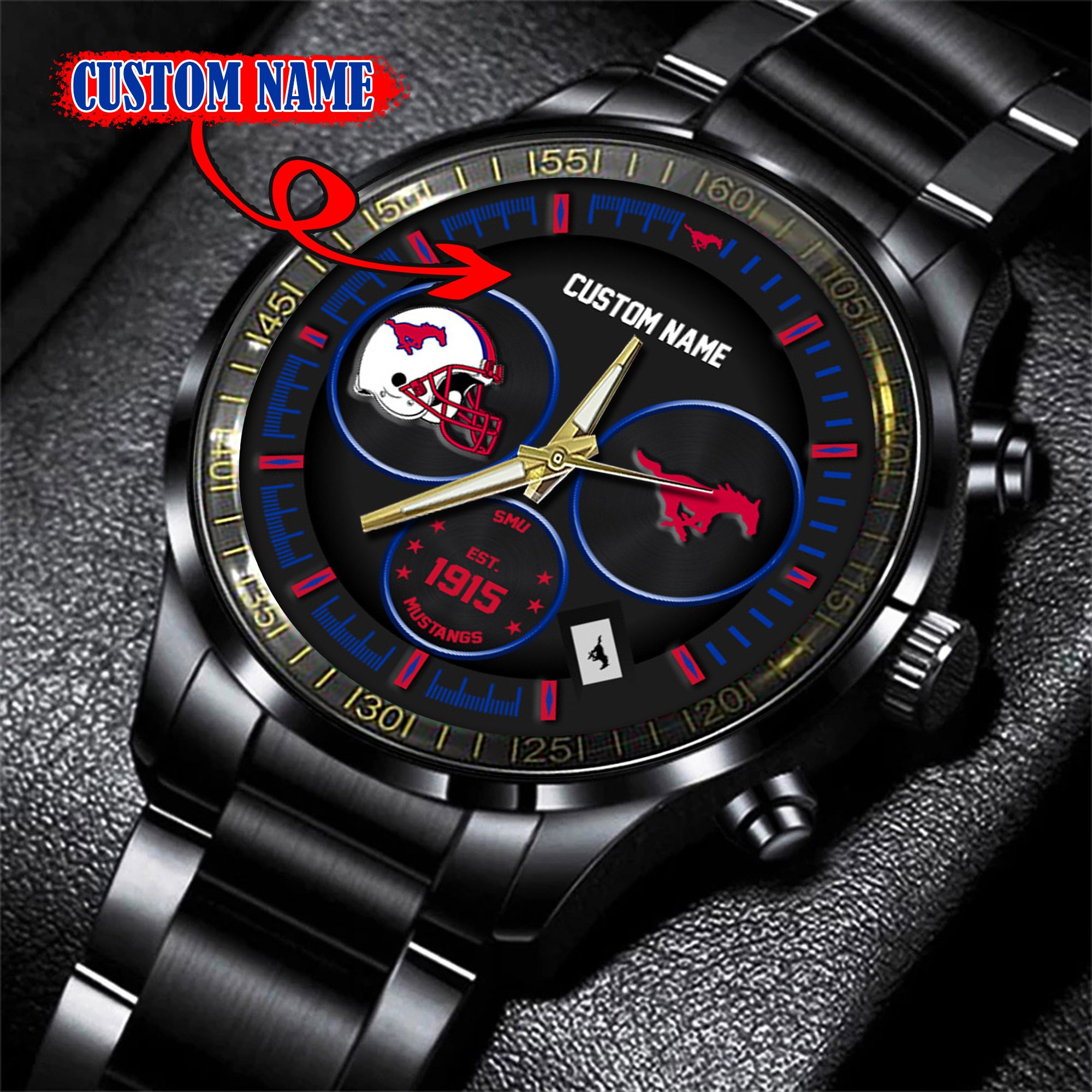 SMU Mustangs Watch custom 58437
