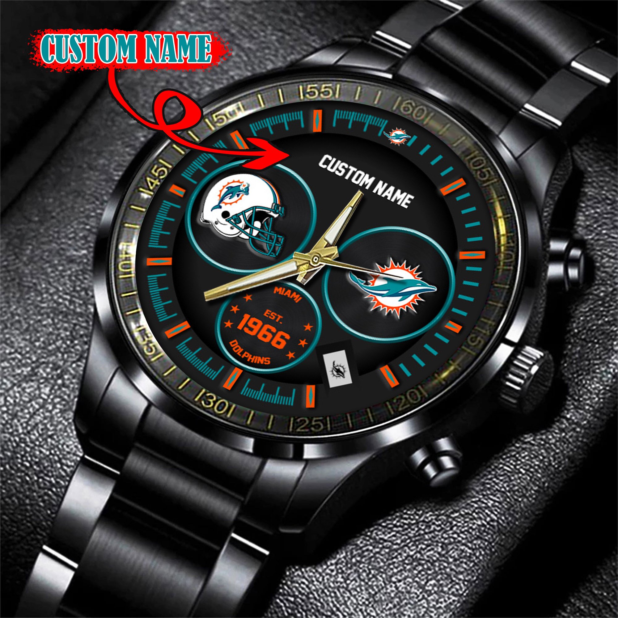 Miami Dolphins Watch custom 58437