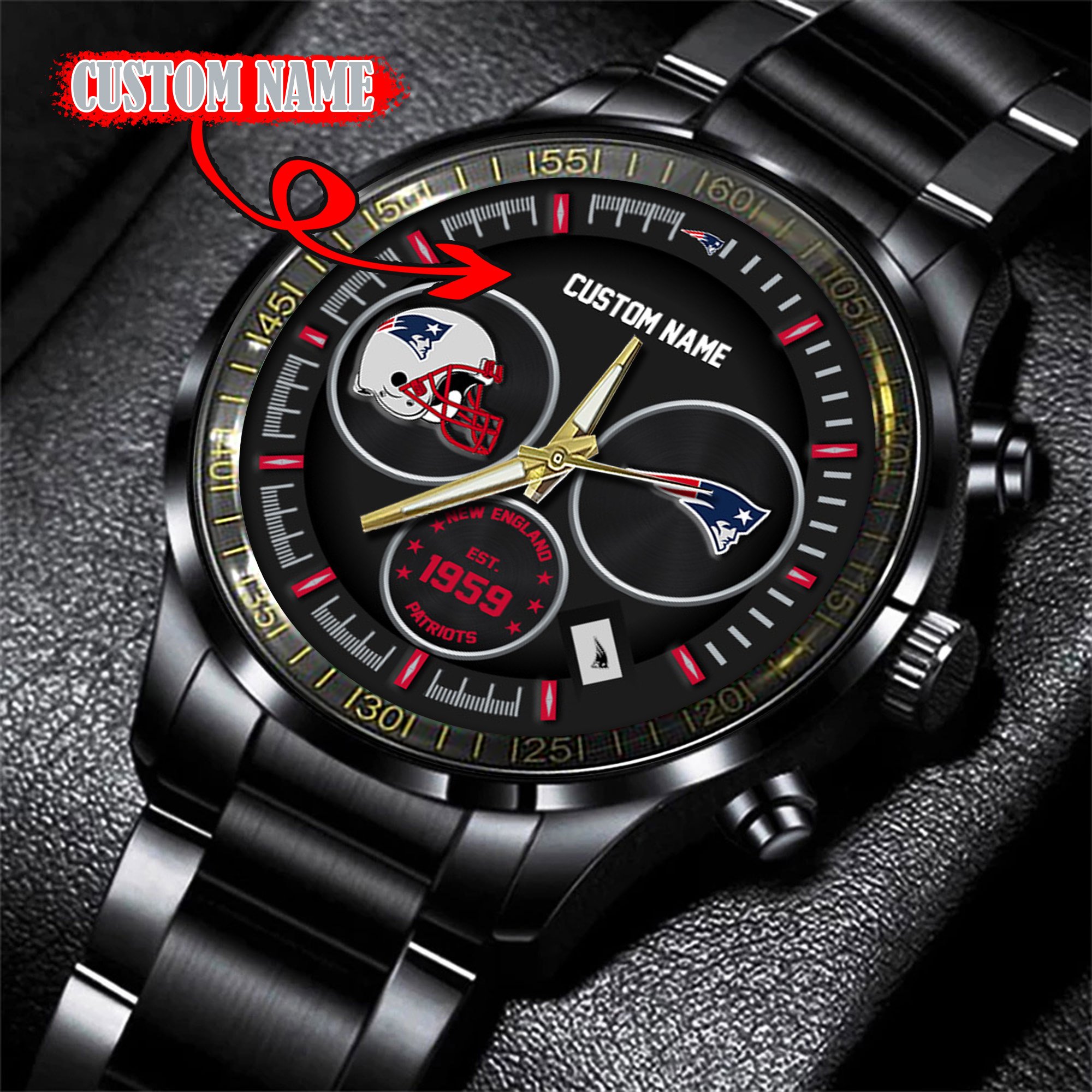 New England Patriots Watch custom 58437