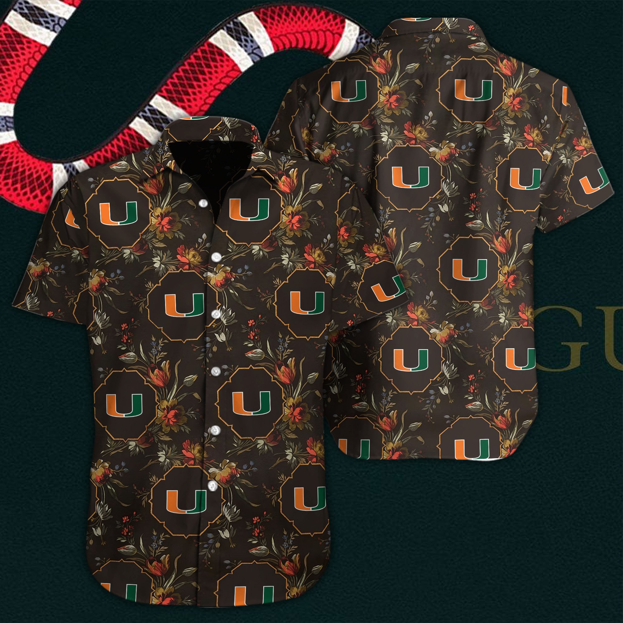 Miami Hurricanes Hawaiian Shirt 58810