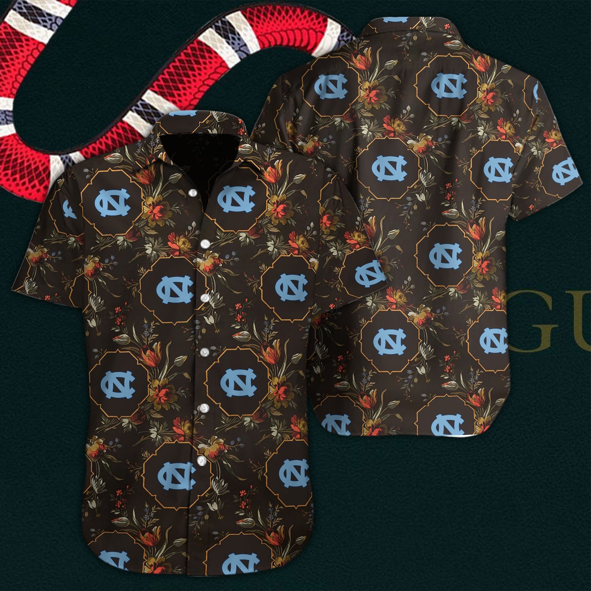 North Carolina Tar Heels Hawaiian Shirt 58810