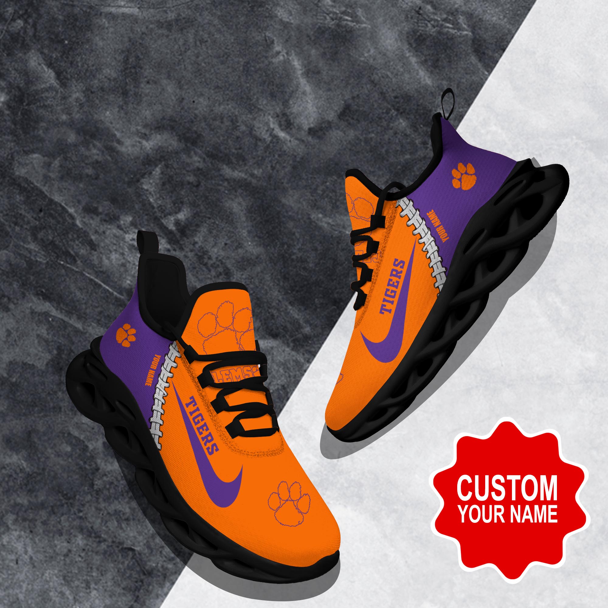 Clemson Tigers Clunky shoes Custom 58828